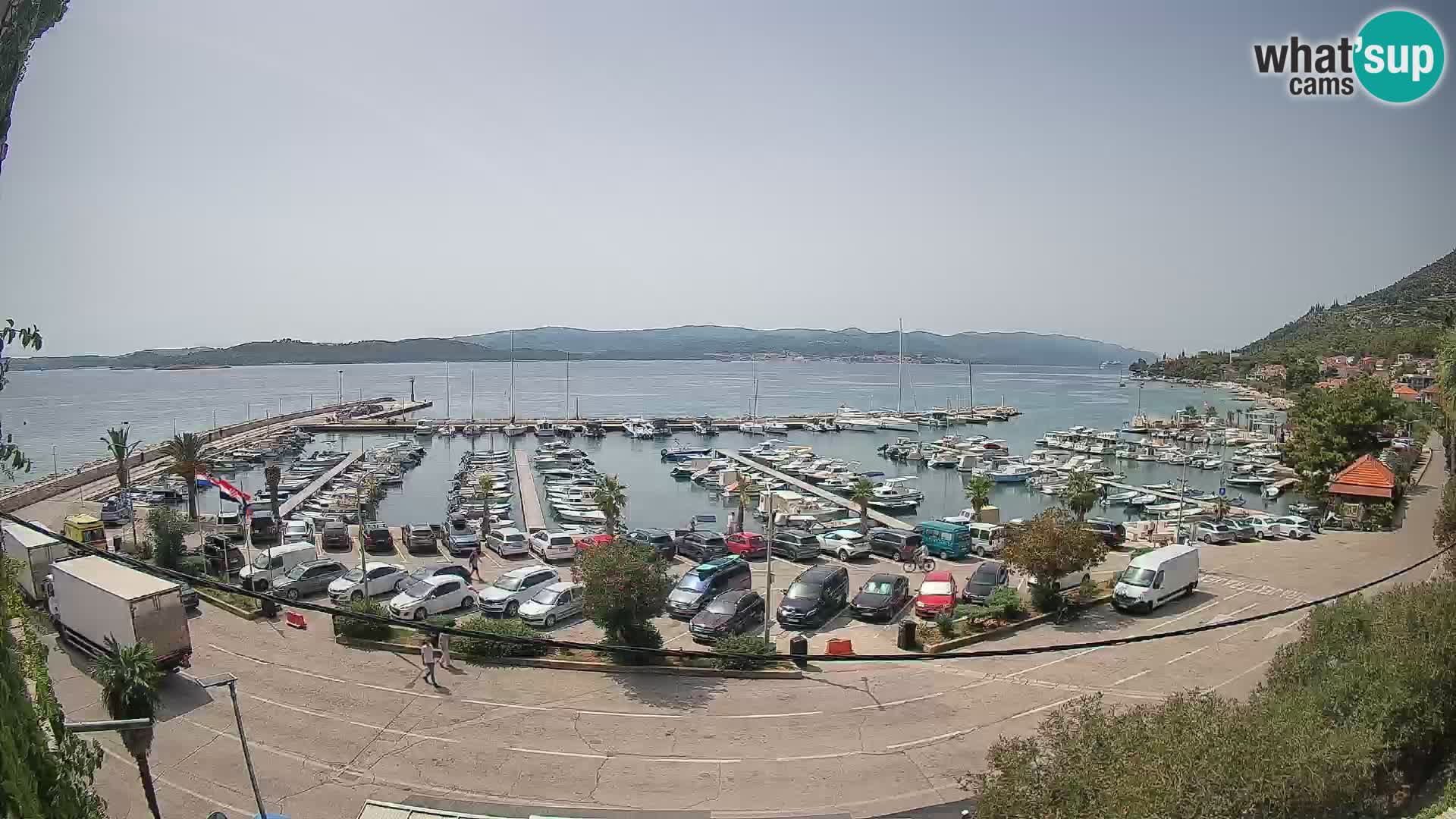 Webcam Orebić Riva – Ferry to Korčula Live