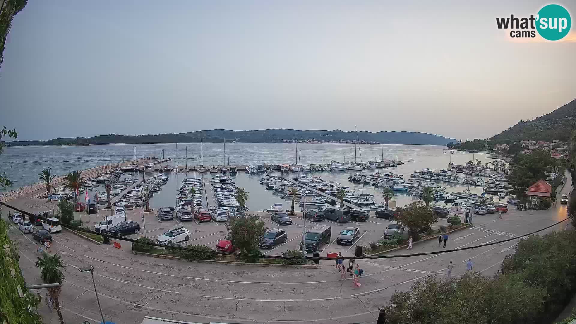 Webcam Orebić Riva – Ferry a Korčula en vivo