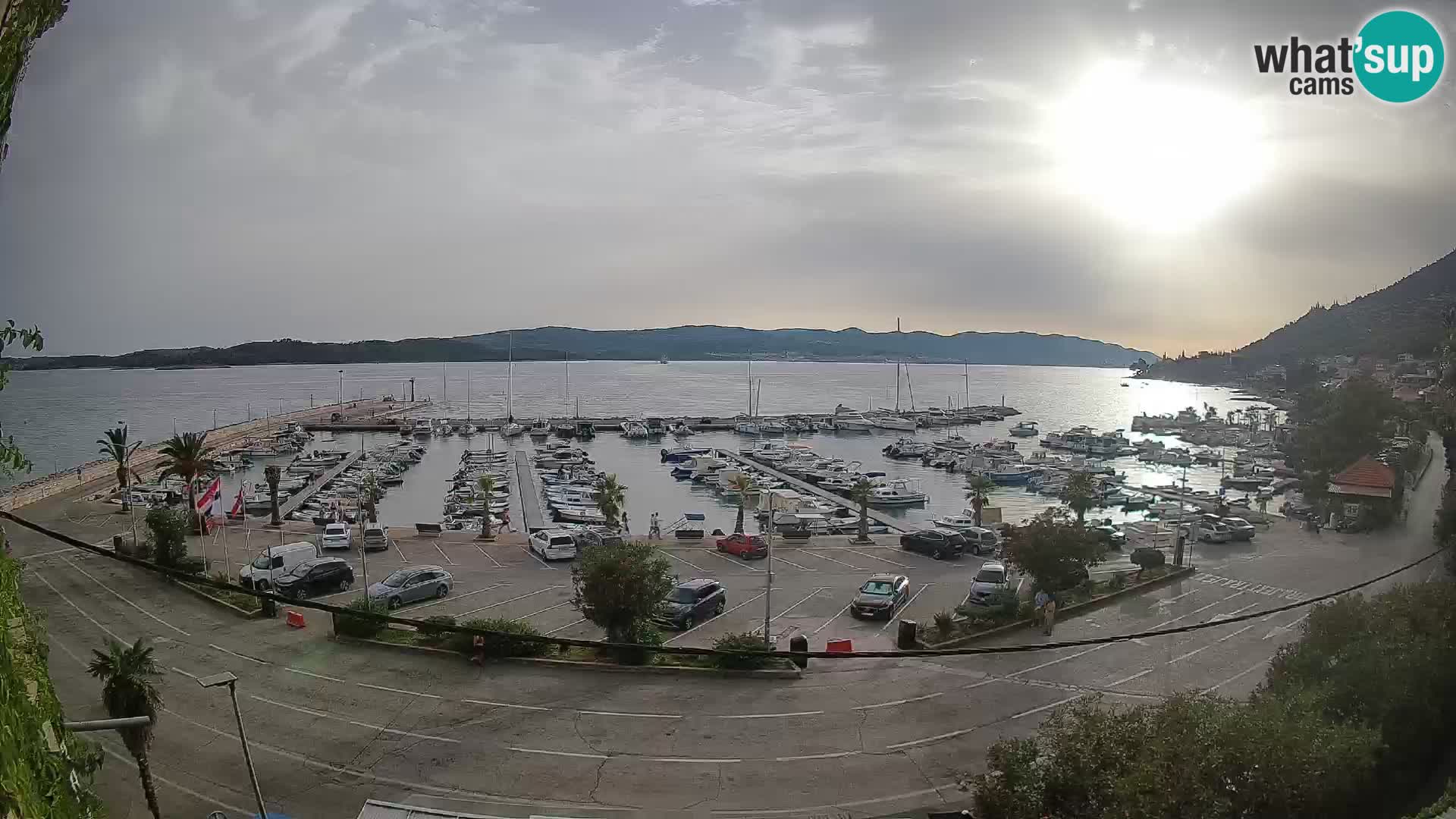 Webcam Orebić Riva – Ferry vers Korčula en direct