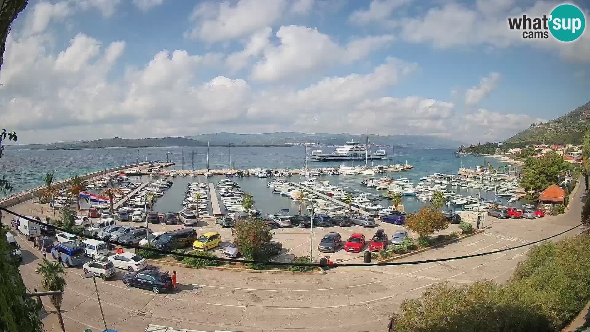 Webcam Orebić Riva – Ferry to Korčula Live