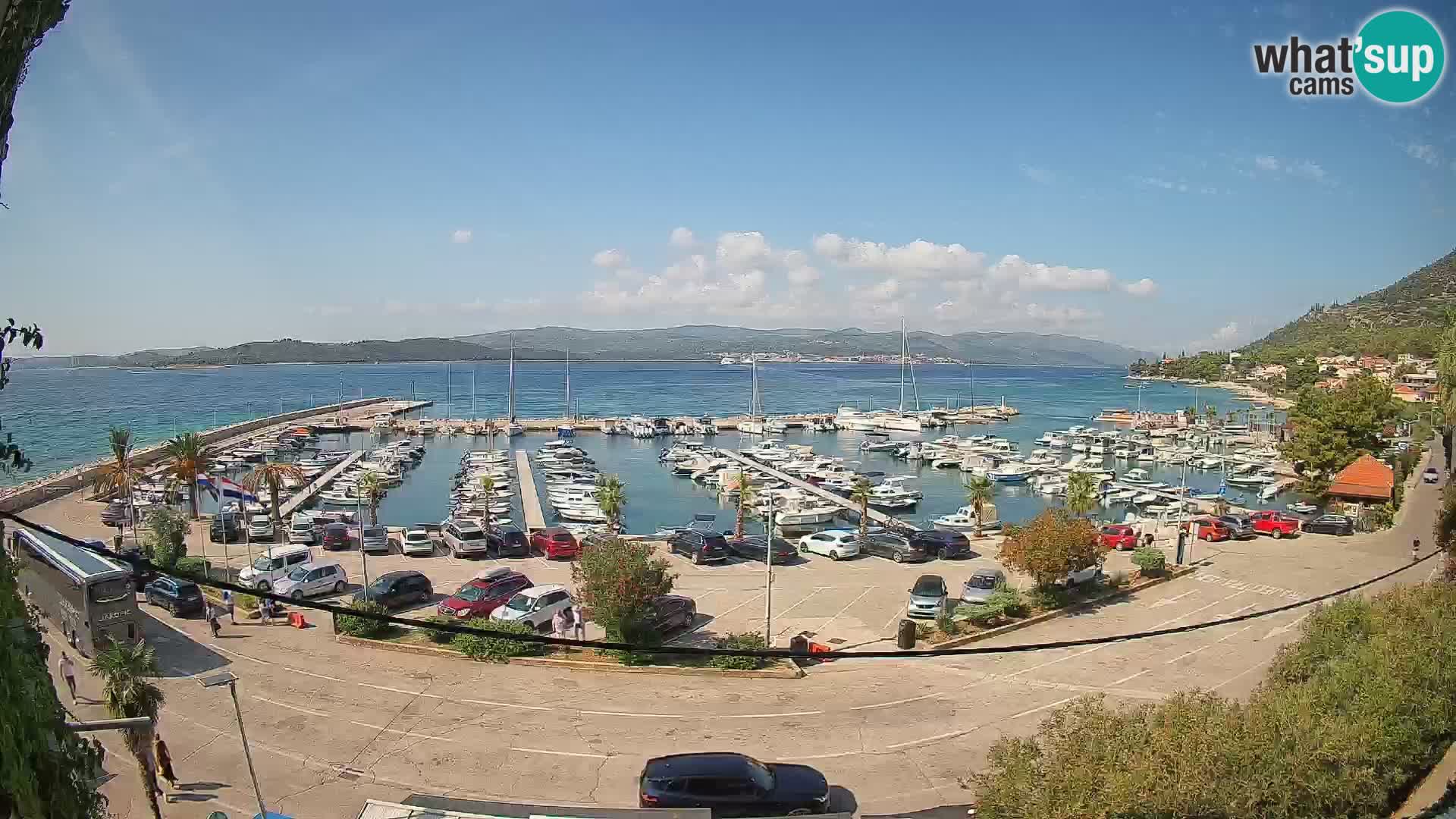 Webcam Orebić Riva – Ferry to Korčula Live