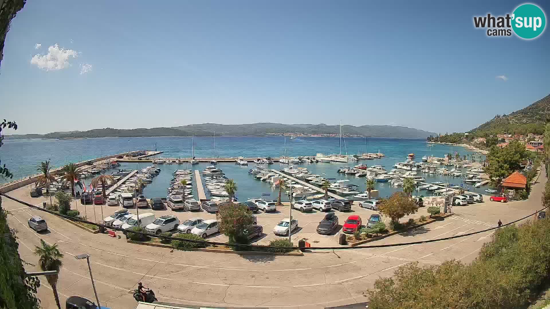 Spletna kamera Orebić Riva – Trajekt za Korčulo v živo