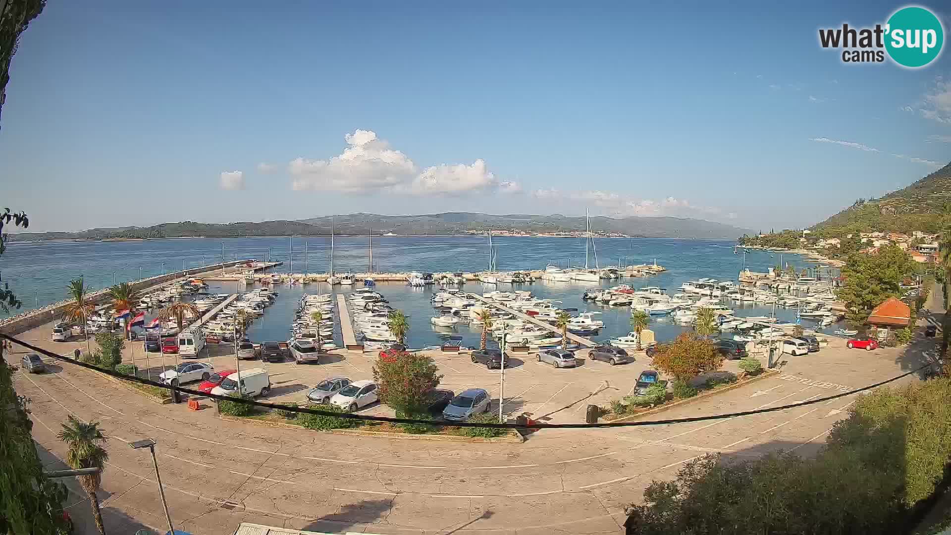 Webcam Orebić Riva – Ferry to Korčula Live