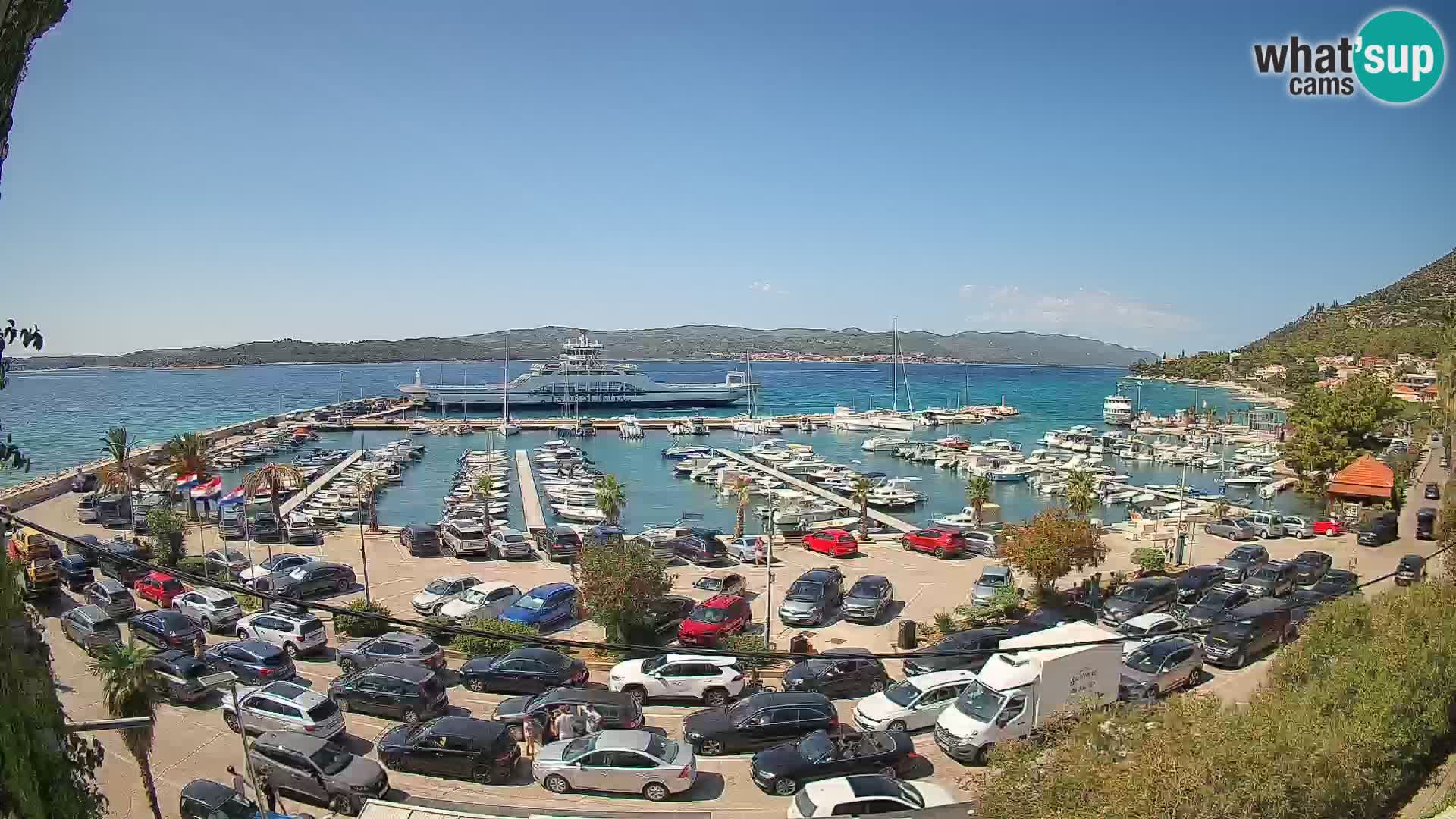 Web kamera Orebić Riva – Trajekt za Korčulu uživo