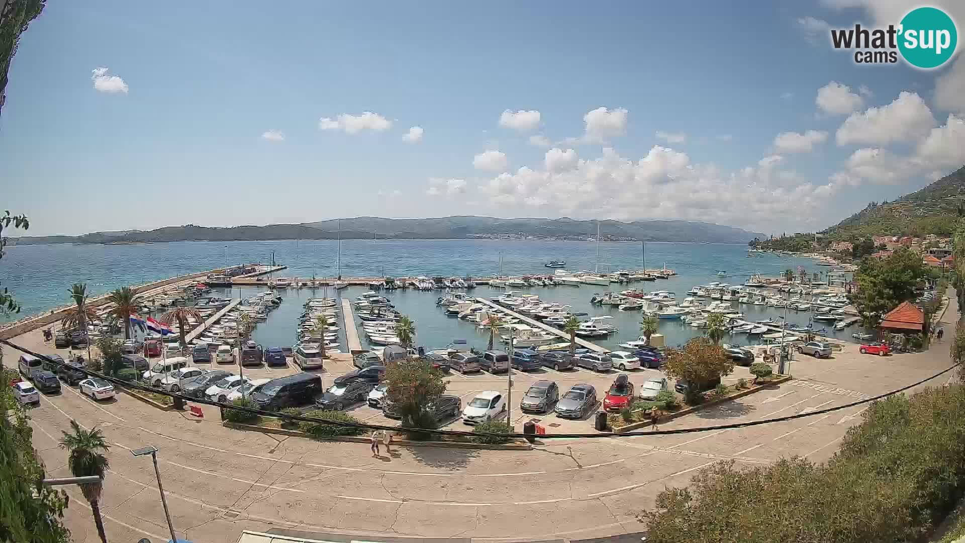 Webcam Orebić Riva – Ferry to Korčula Live