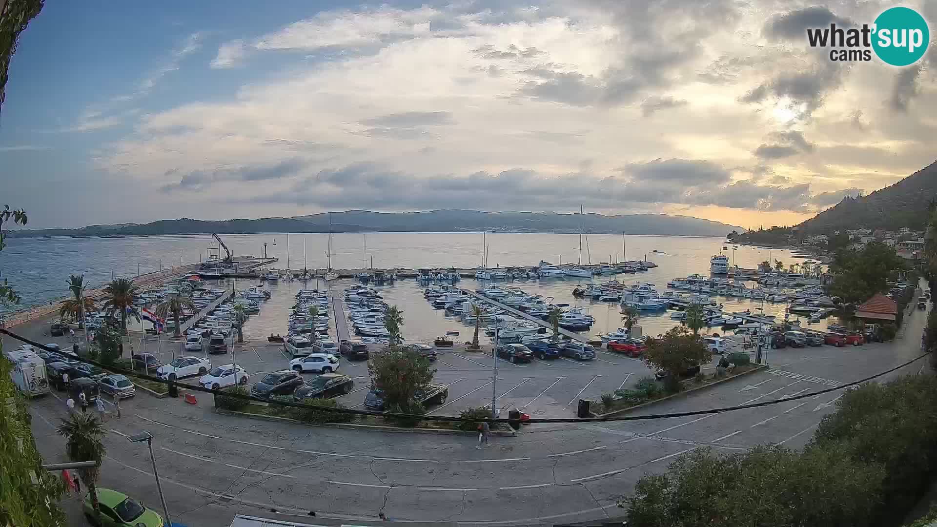 Webcam Orebić Riva – Ferry to Korčula Live