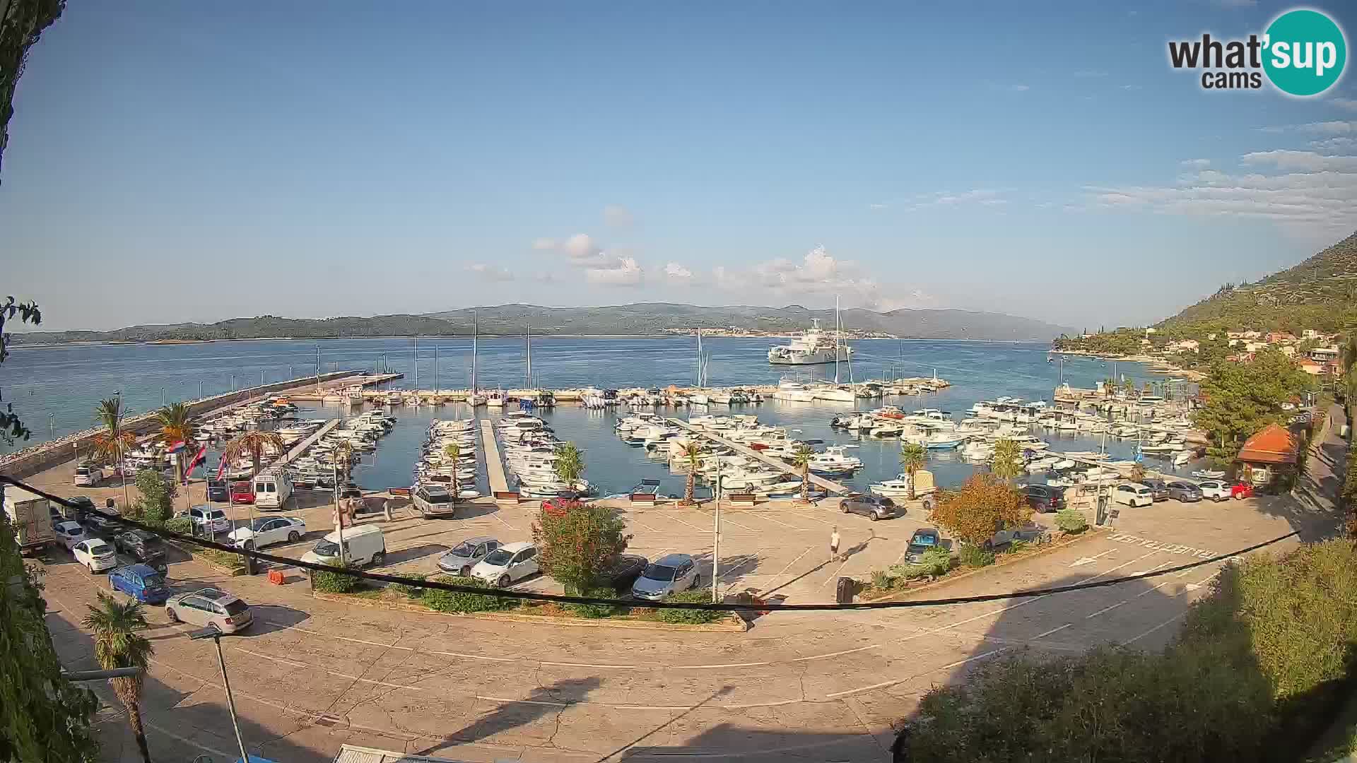 Webcam Orebić Uferpromenade – Fähre nach Korčula Live