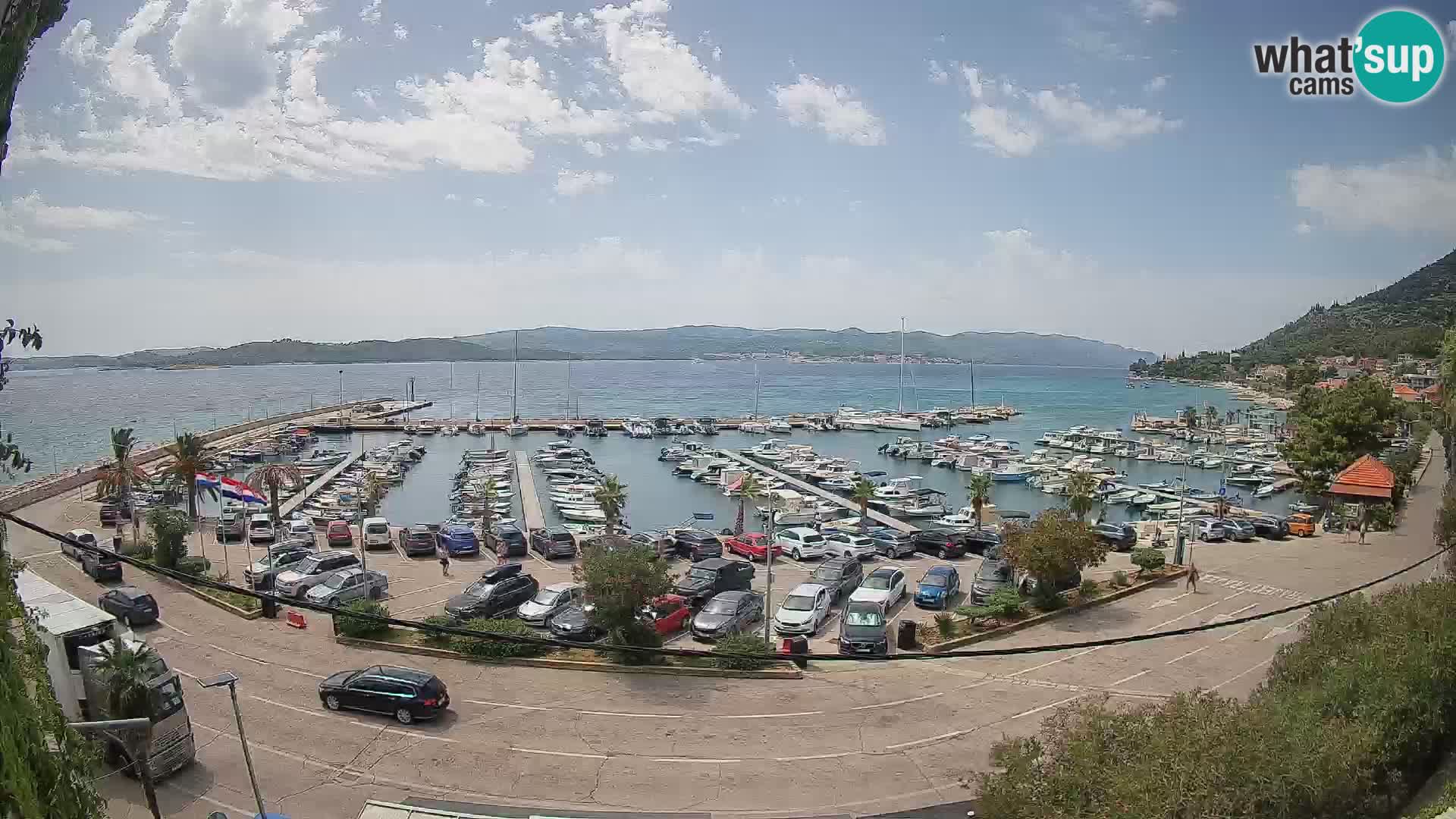 Webcam Orebić Riva – Ferry a Korčula en vivo