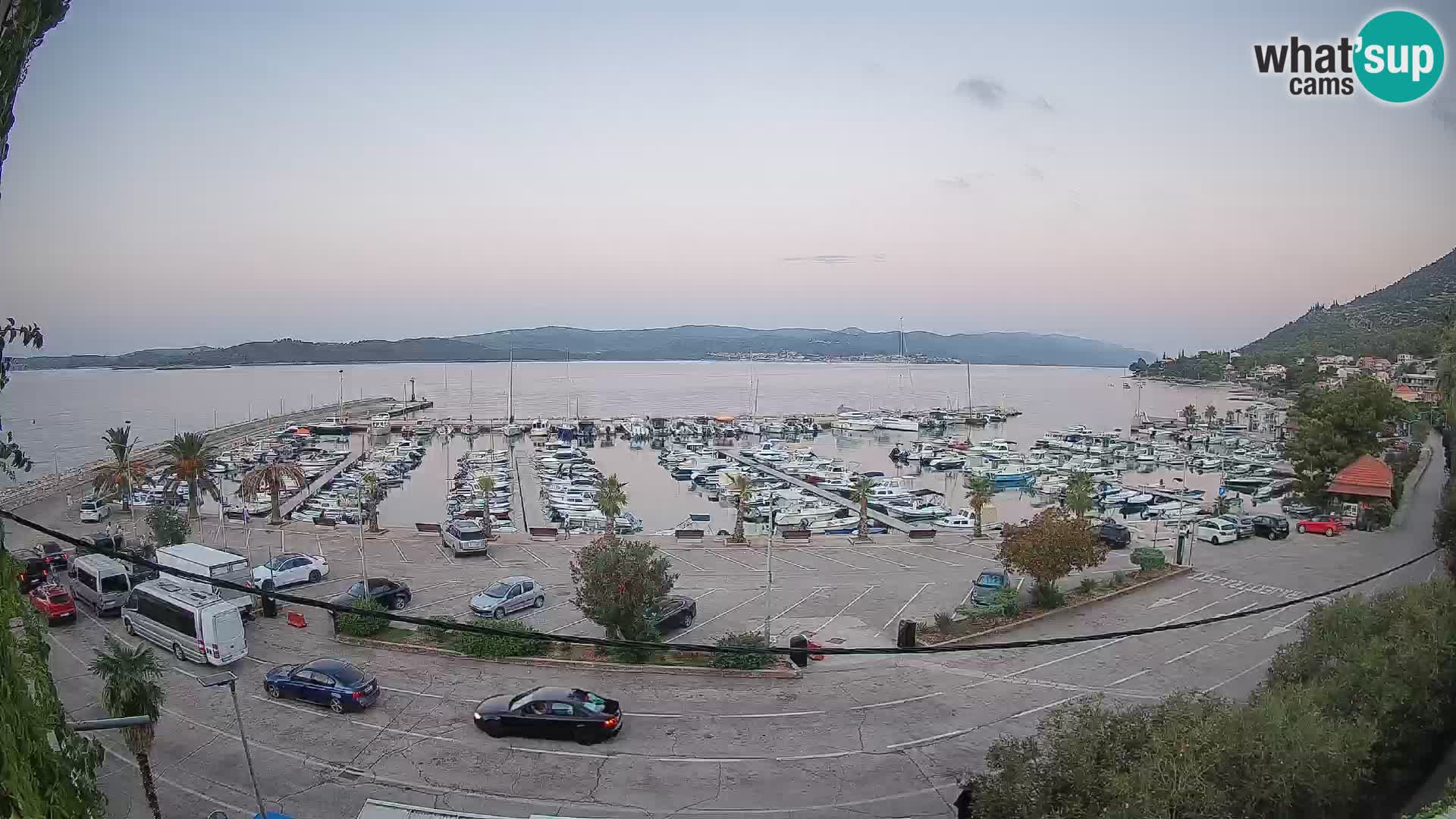 Webcam Orebić Riva – Ferry a Korčula en vivo