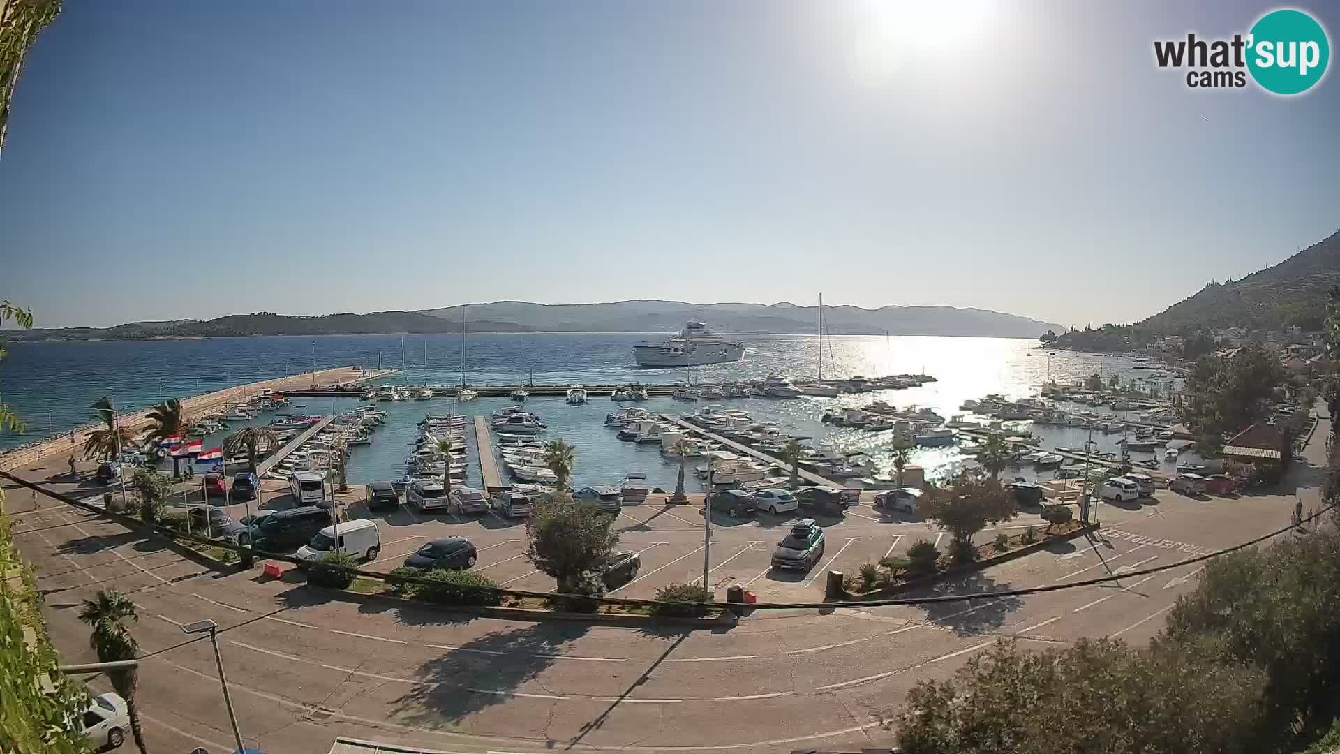 Webcam Orebić Riva – Ferry vers Korčula en direct