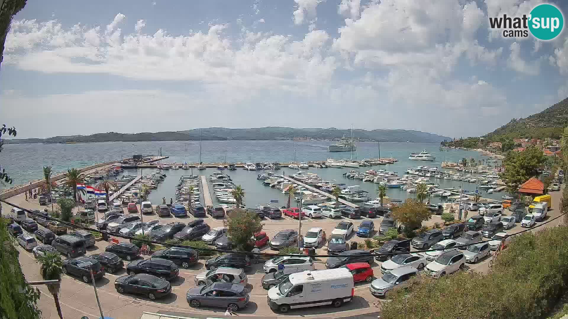Webcam Orebić Riva – Ferry a Korčula en vivo