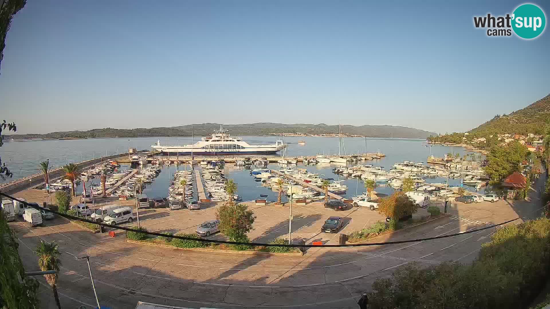 Webcam Orebić Riva – Ferry vers Korčula en direct