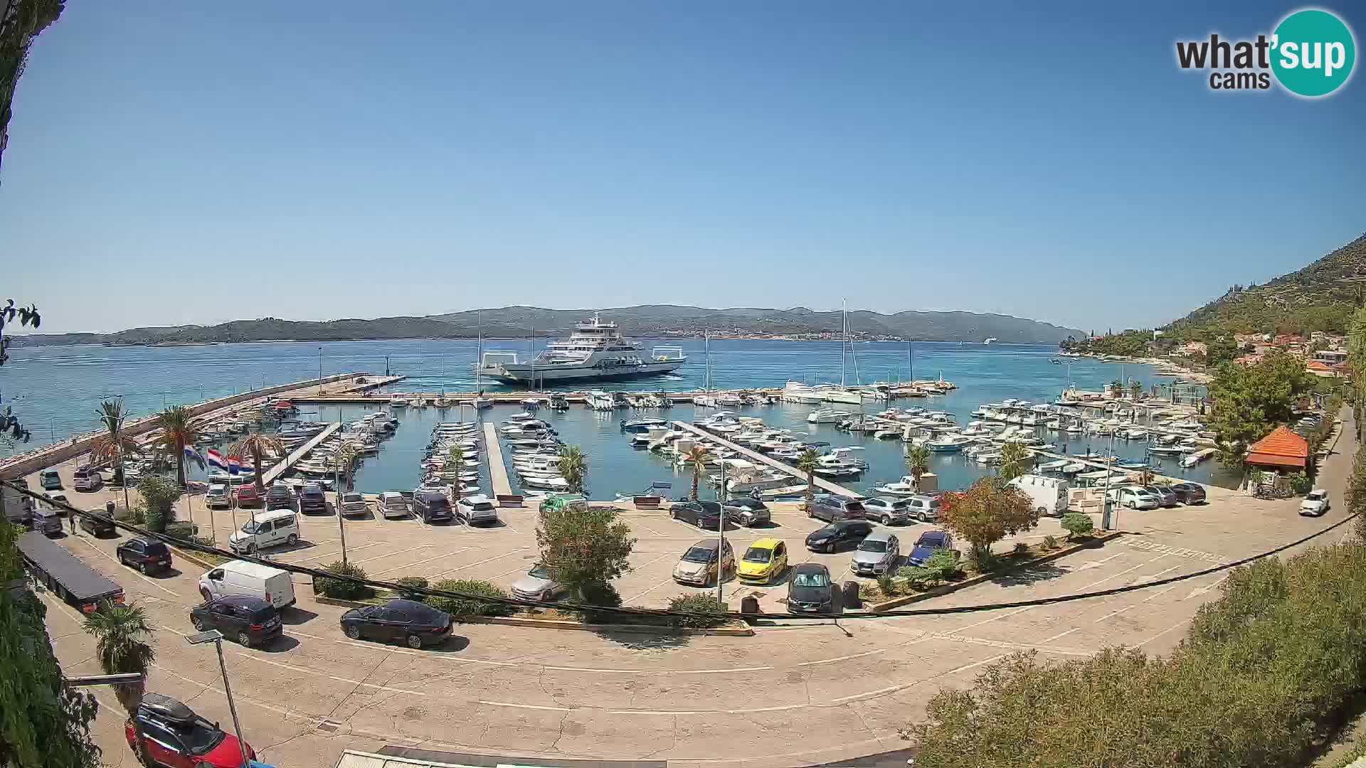 Webcam Orebić Riva – Ferry vers Korčula en direct