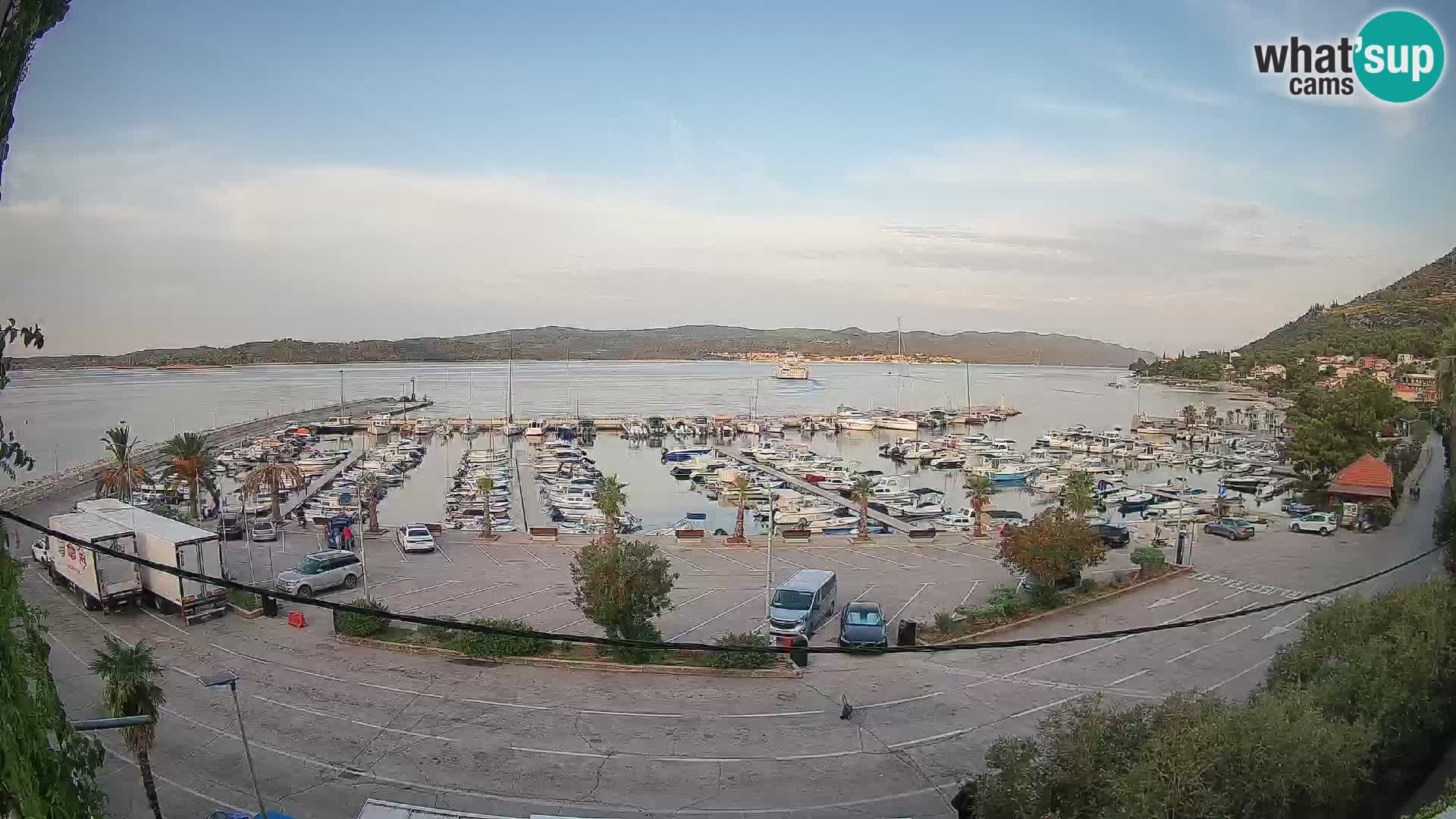 Webcam Orebić Uferpromenade – Fähre nach Korčula Live