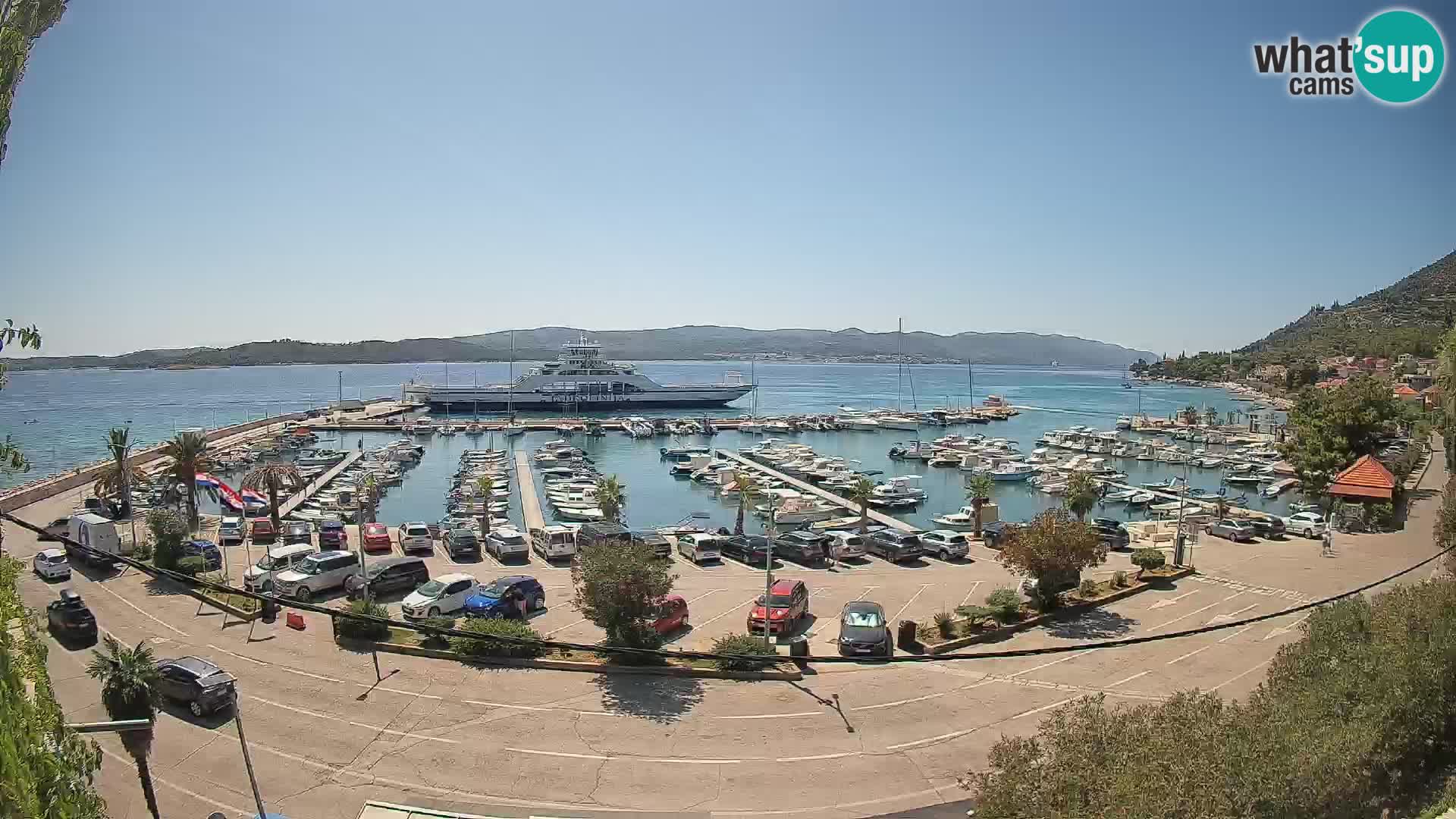 Web kamera Orebić Riva – Trajekt za Korčulu uživo