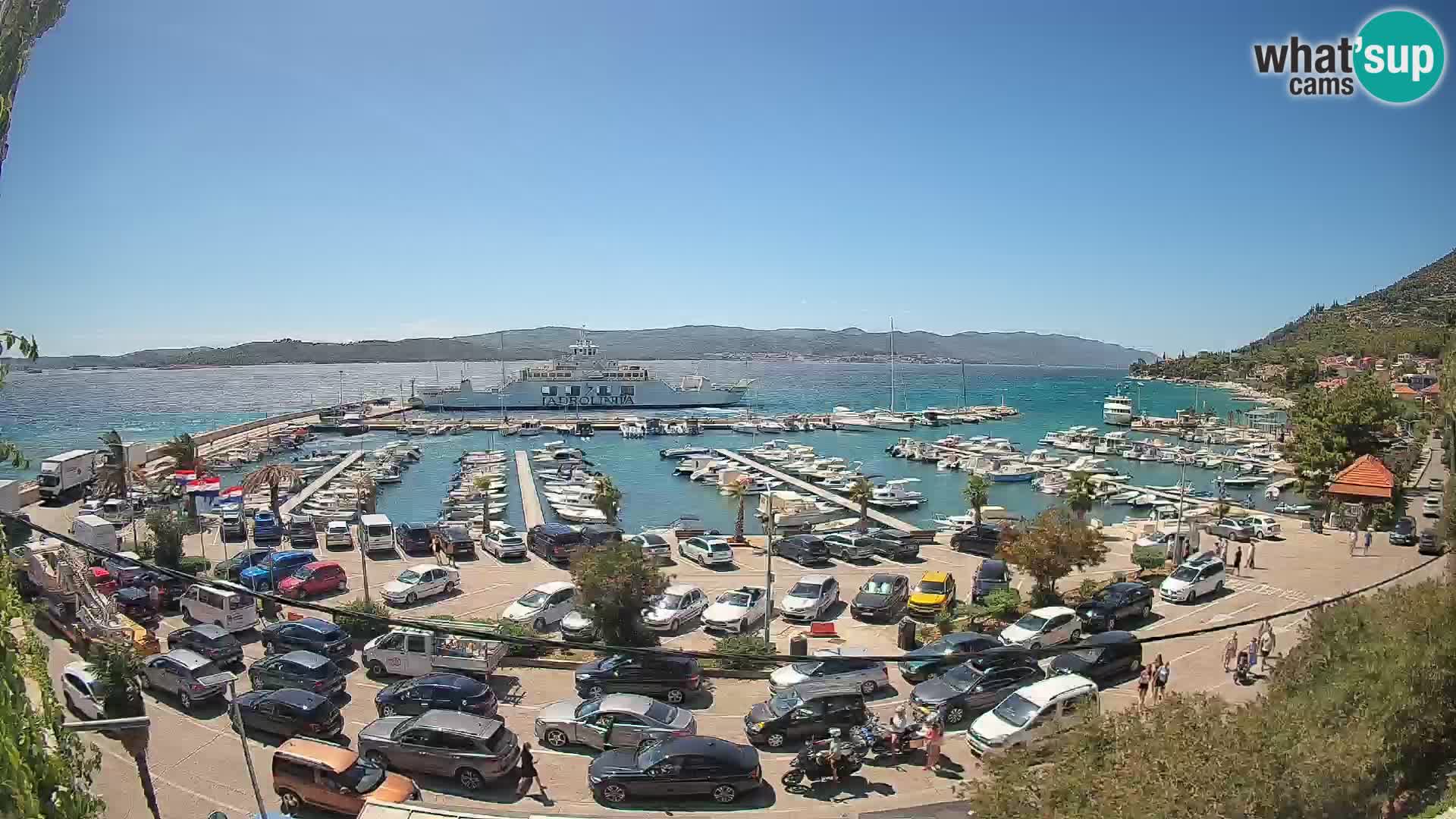 Web kamera Orebić Riva – Trajekt za Korčulu uživo