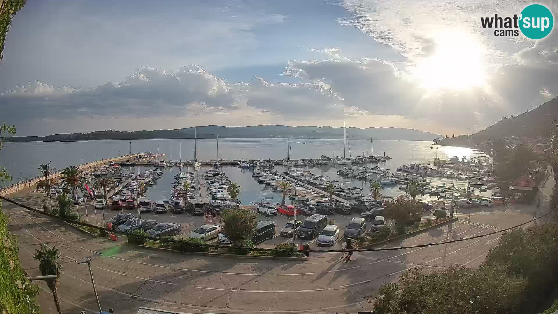 Webcam Orebić Riva – Ferry vers Korčula en direct