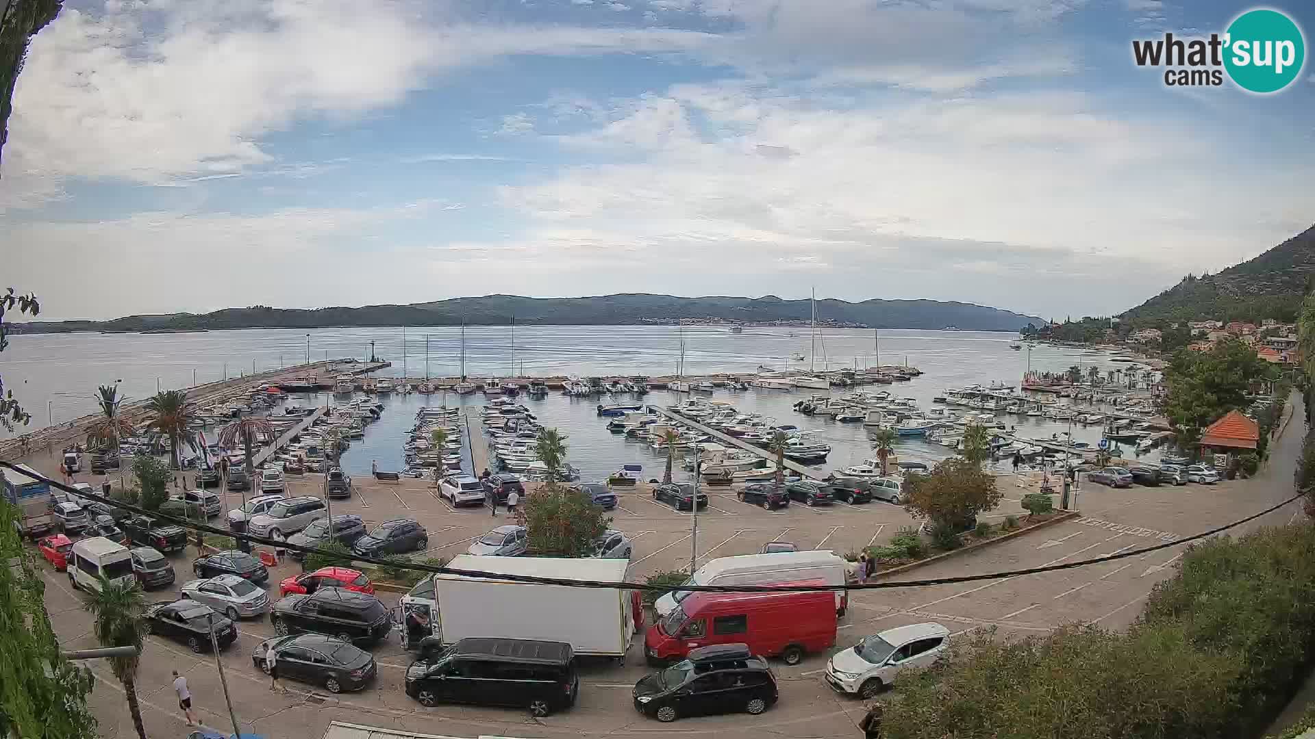 Webcam Orebić Riva – Ferry to Korčula Live