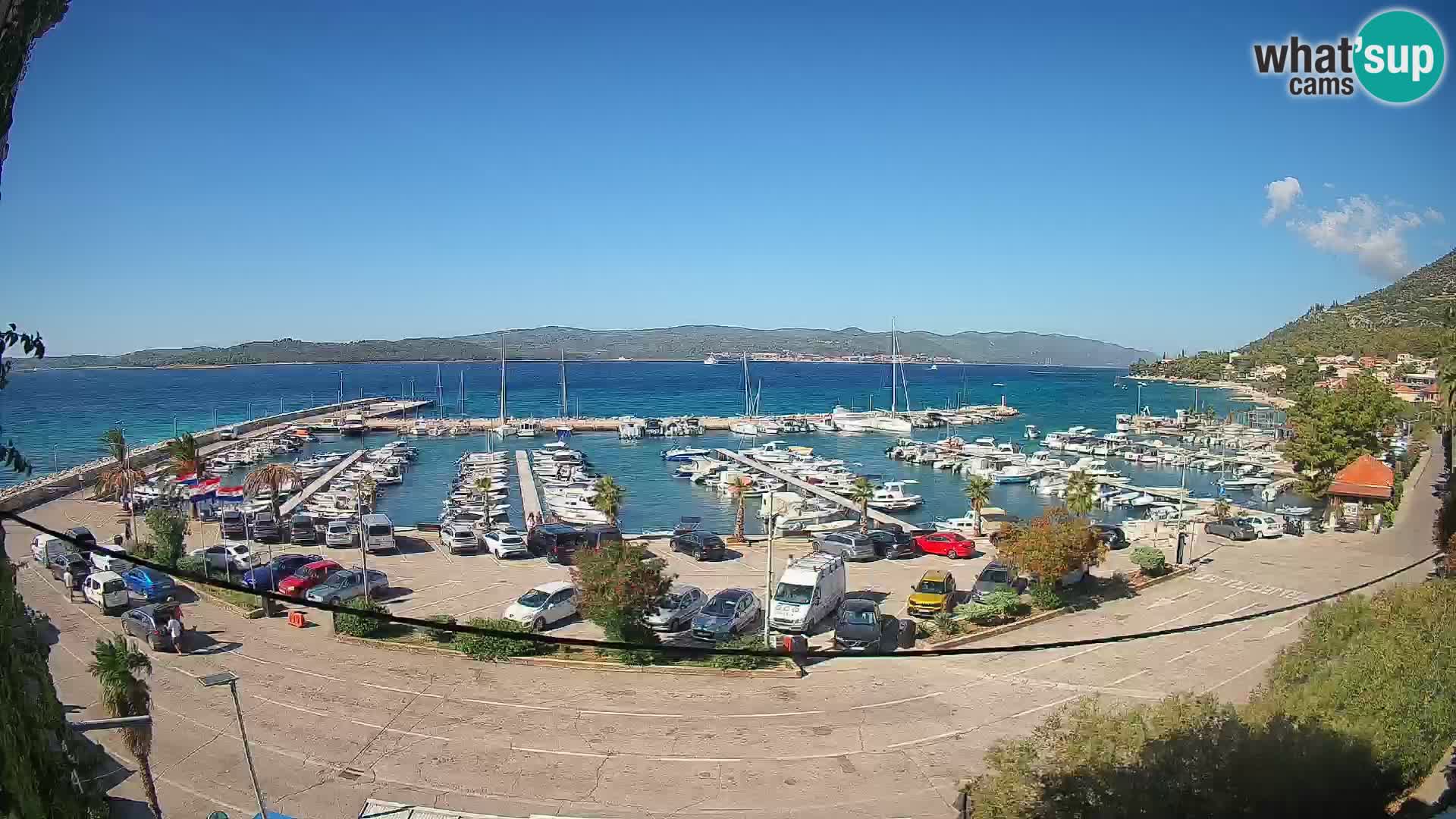 Webcam Orebić Riva – Ferry a Korčula en vivo