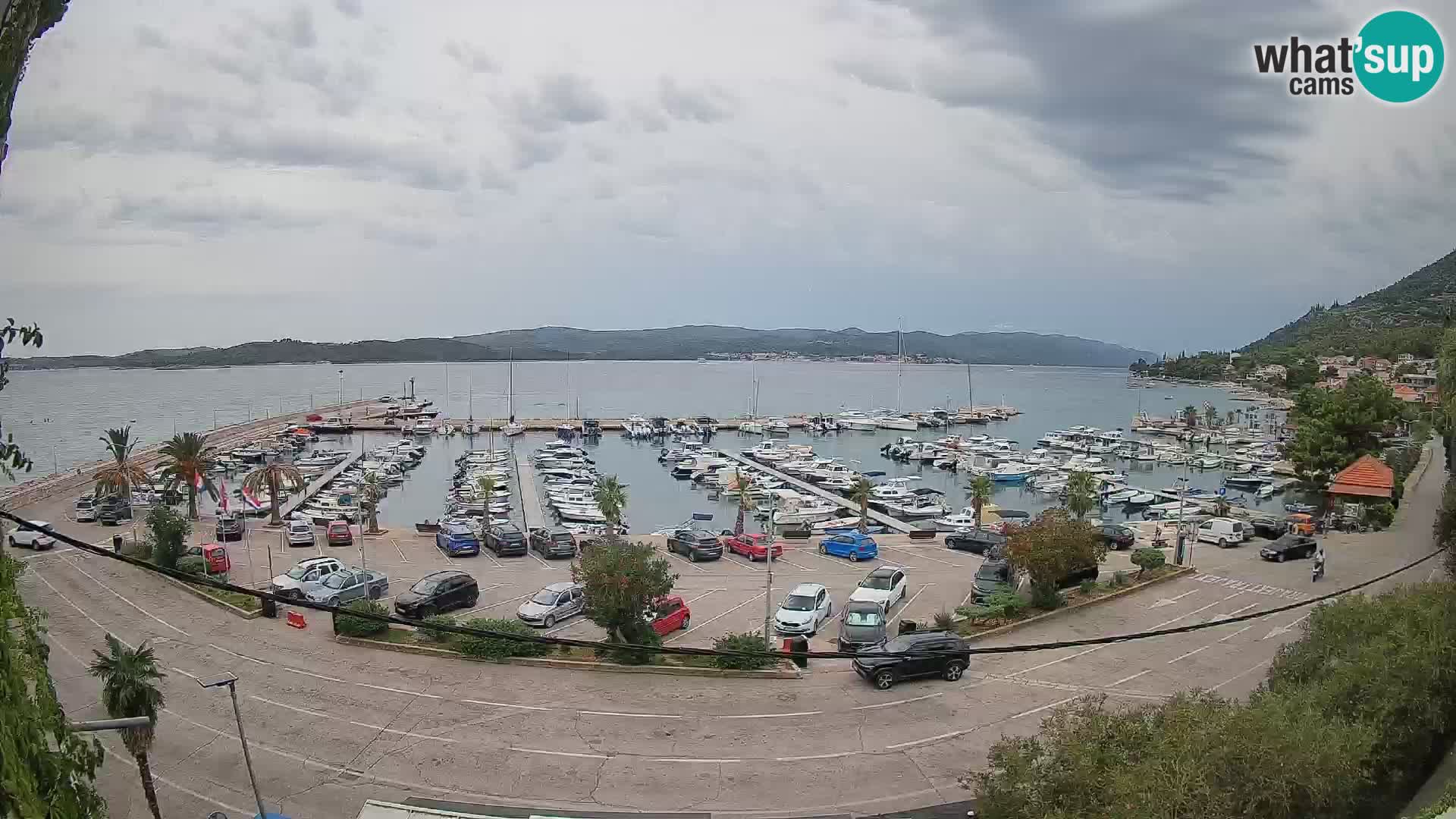 Webcam Orebić Uferpromenade – Fähre nach Korčula Live