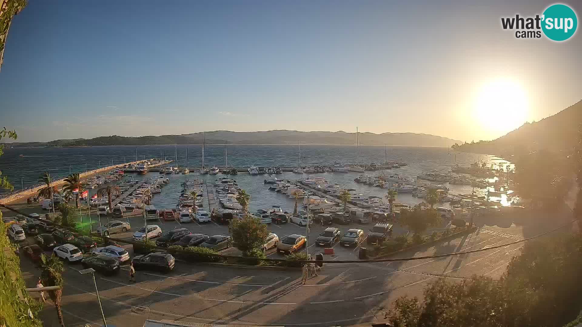 Webcam Orebić Riva – Ferry vers Korčula en direct