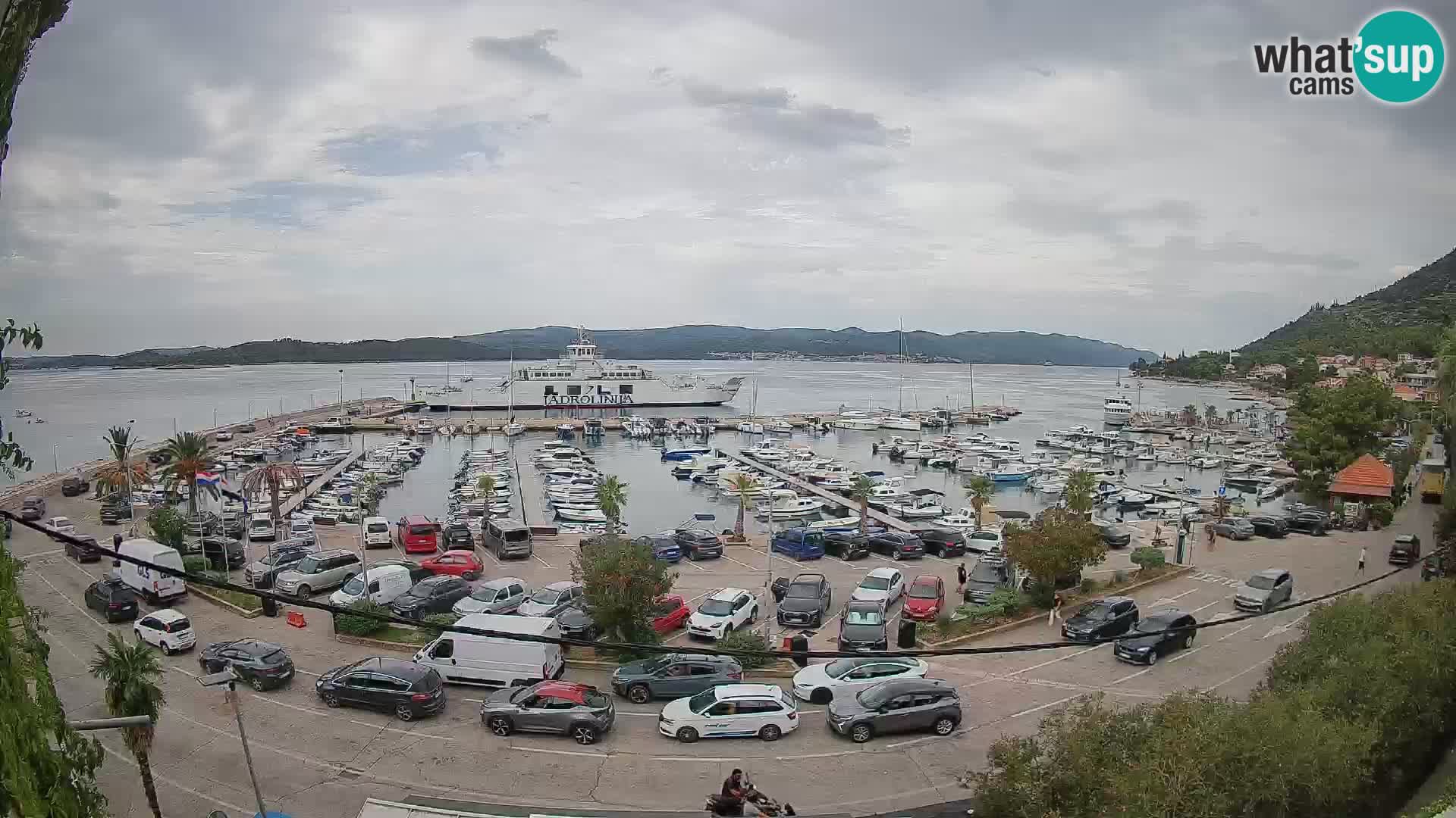 Webcam Orebić Riva – Ferry vers Korčula en direct