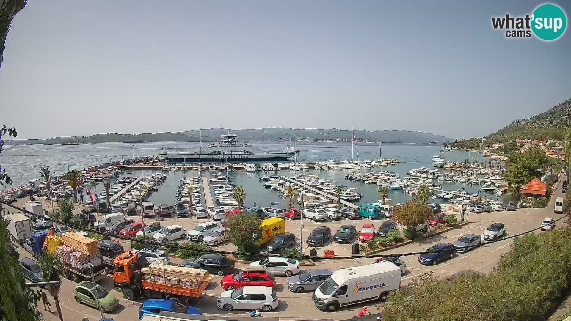 Webcam Orebić Riva – Ferry to Korčula Live