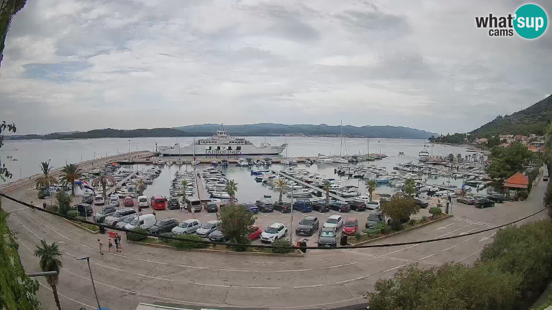 Webcam Orebić Riva – Ferry vers Korčula en direct