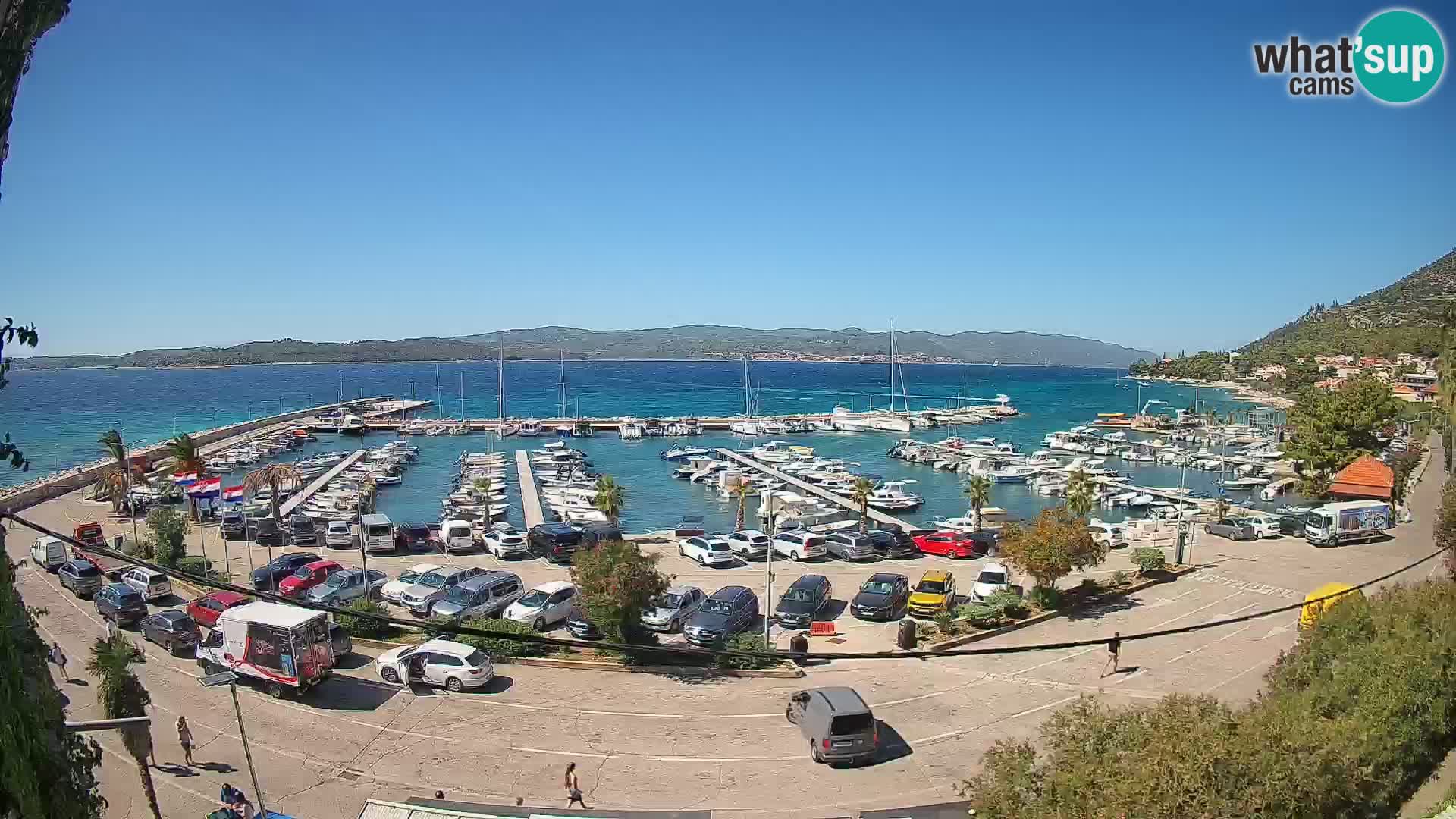 Webcam Orebić Riva – Ferry vers Korčula en direct