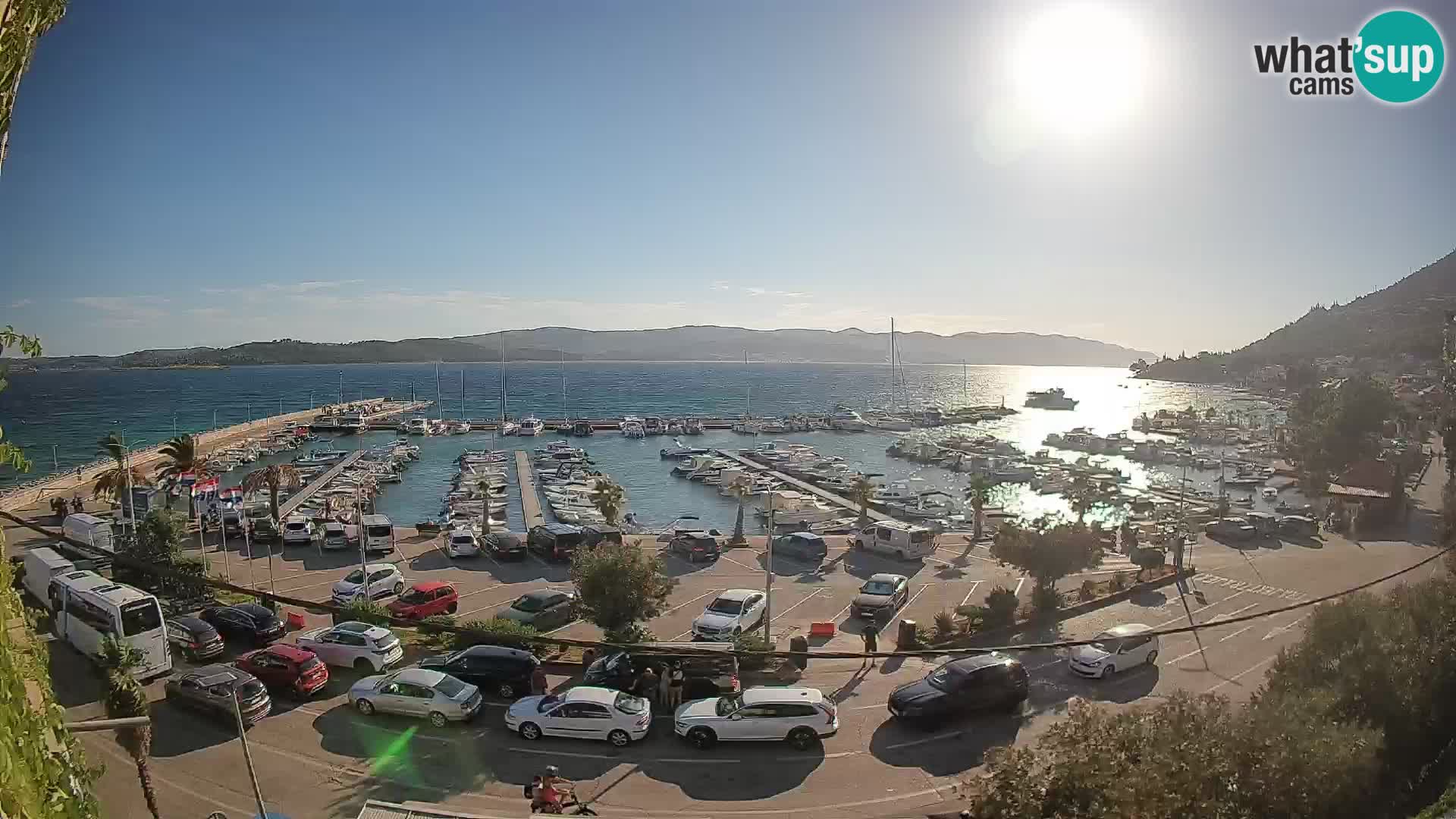 Webcam Orebić Riva – Ferry to Korčula Live