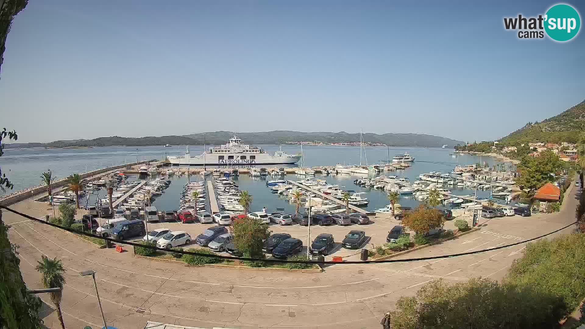 Web kamera Orebić Riva – Trajekt za Korčulu uživo