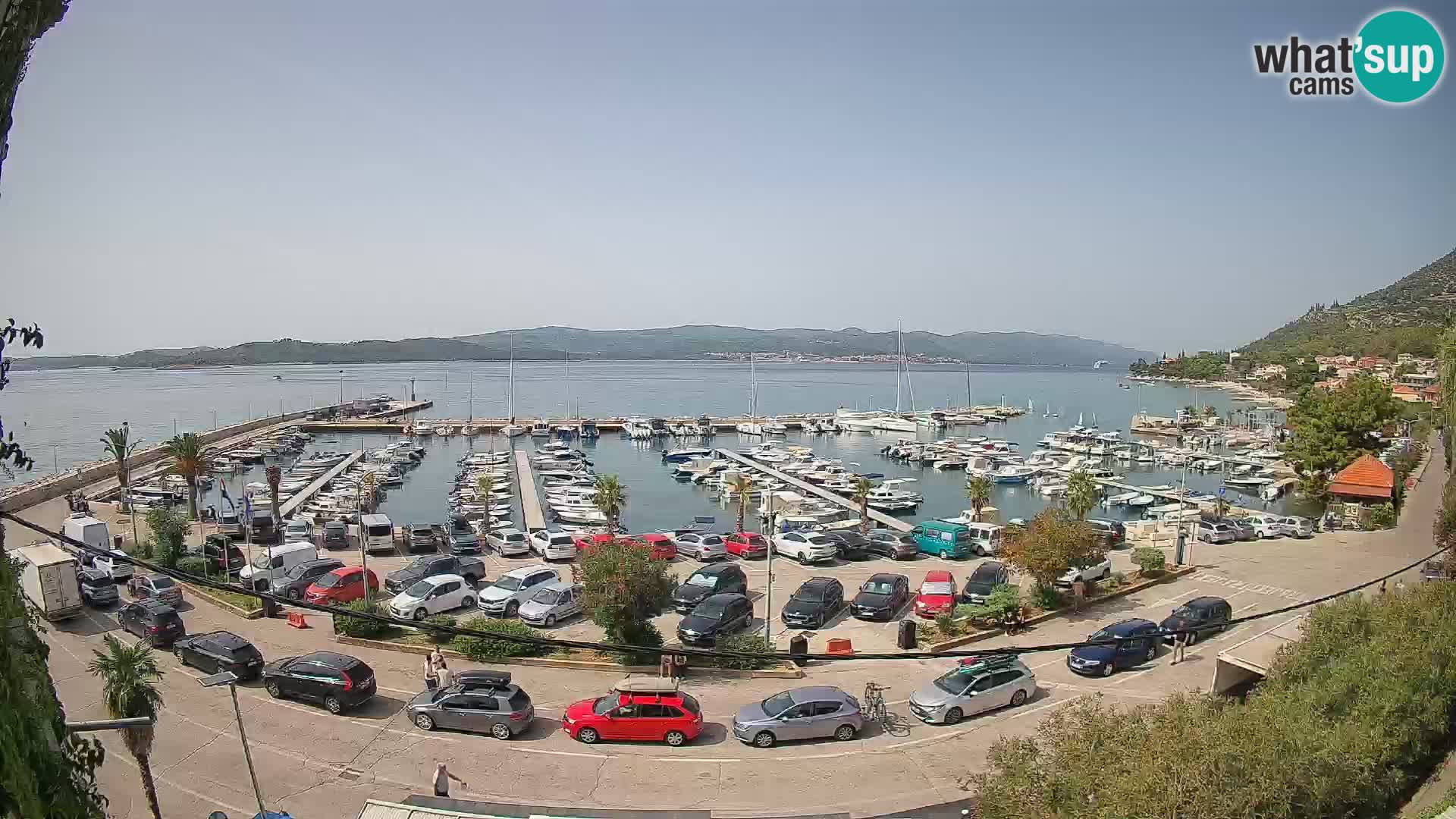 Webcam Orebić Uferpromenade – Fähre nach Korčula Live
