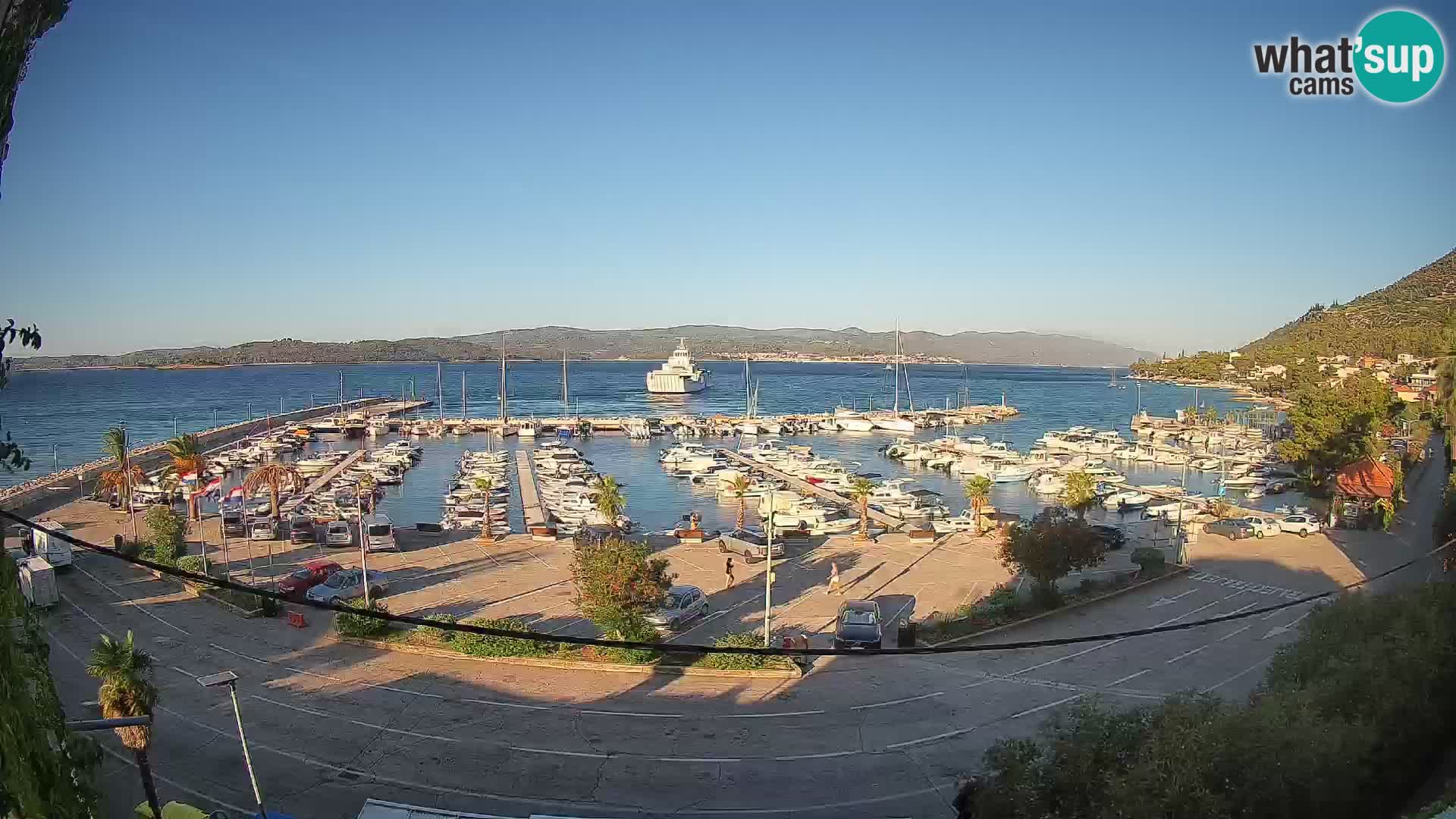 Webcam Orebić Uferpromenade – Fähre nach Korčula Live