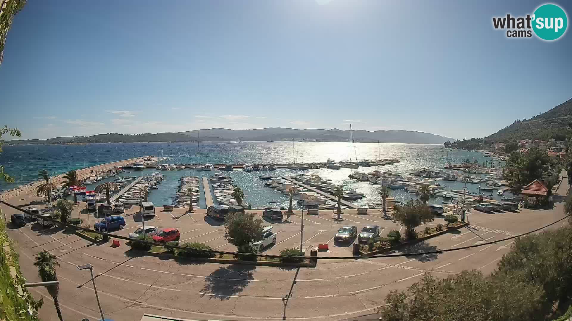 Webcam Orebić Riva – Ferry a Korčula en vivo
