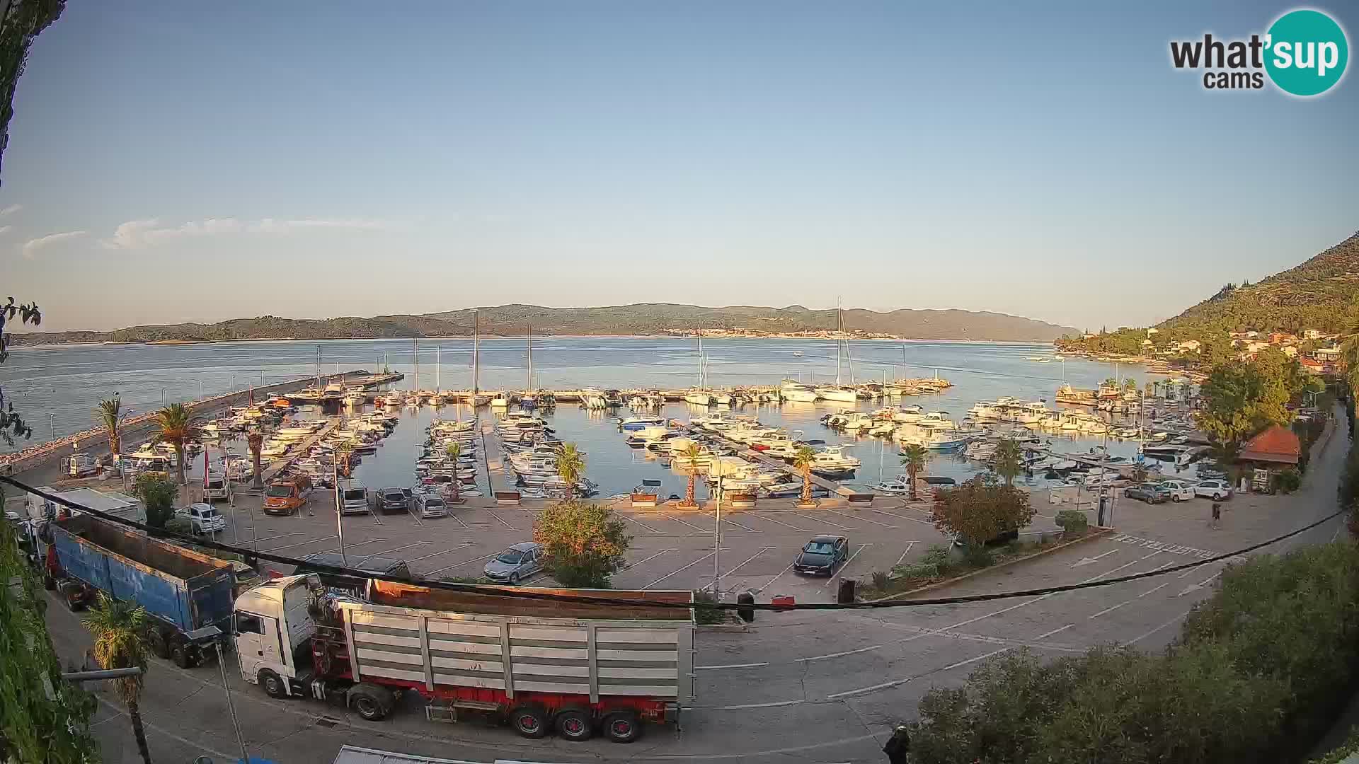 Webcam Orebić Uferpromenade – Fähre nach Korčula Live