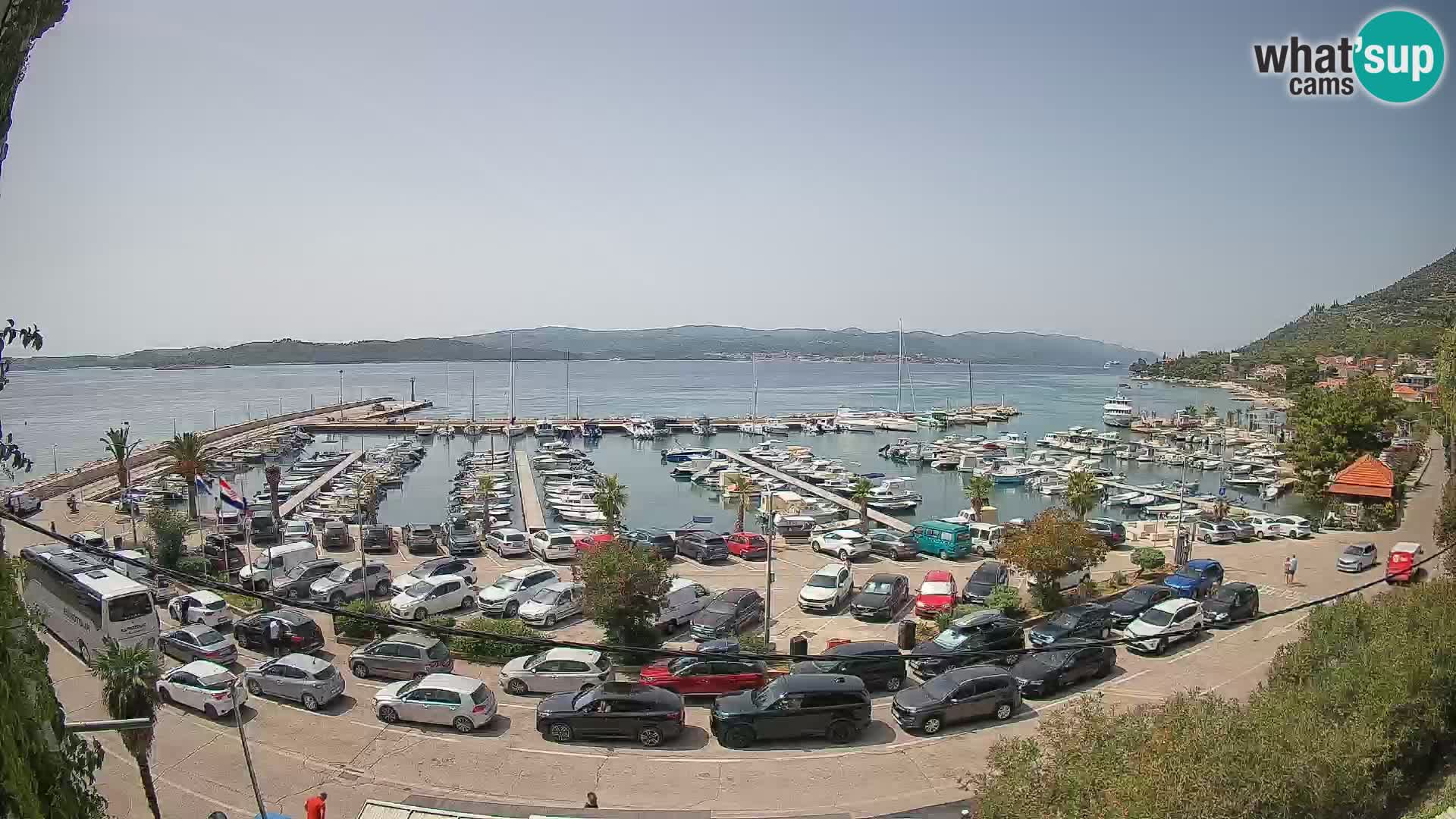 Webcam Orebić Riva – Ferry vers Korčula en direct