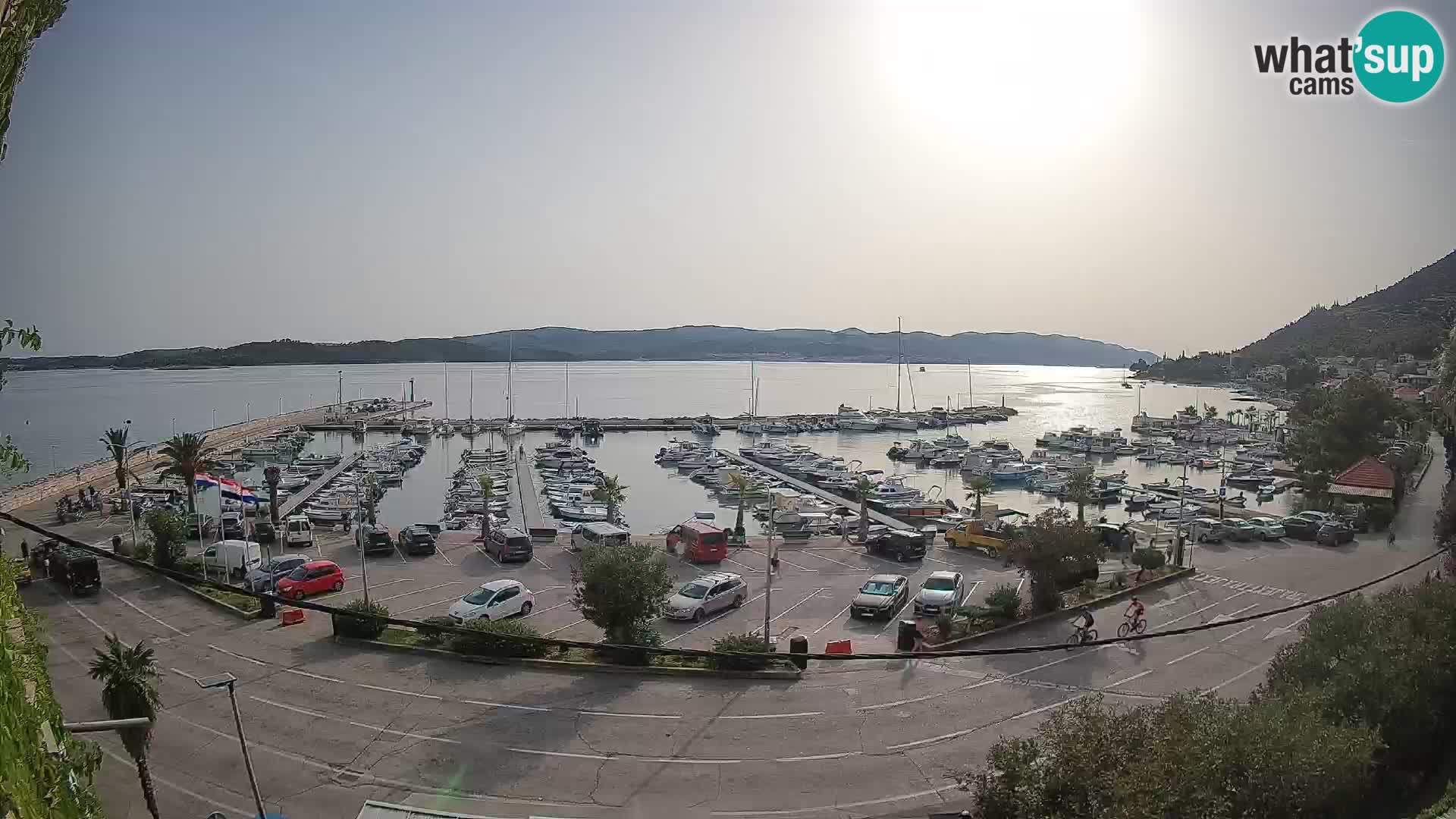 Spletna kamera Orebić Riva – Trajekt za Korčulo v živo