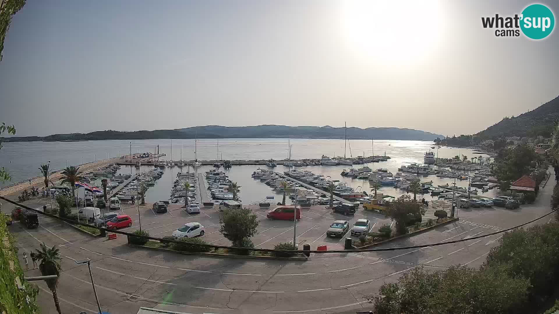 Webcam Orebić Riva – Ferry to Korčula Live