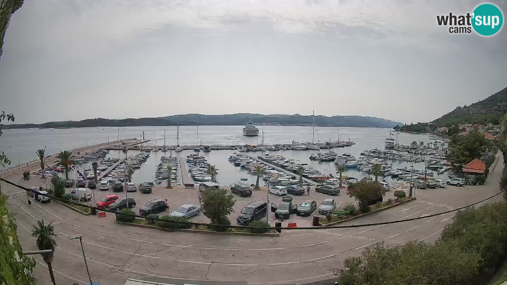 Web kamera Orebić Riva – Trajekt za Korčulu uživo