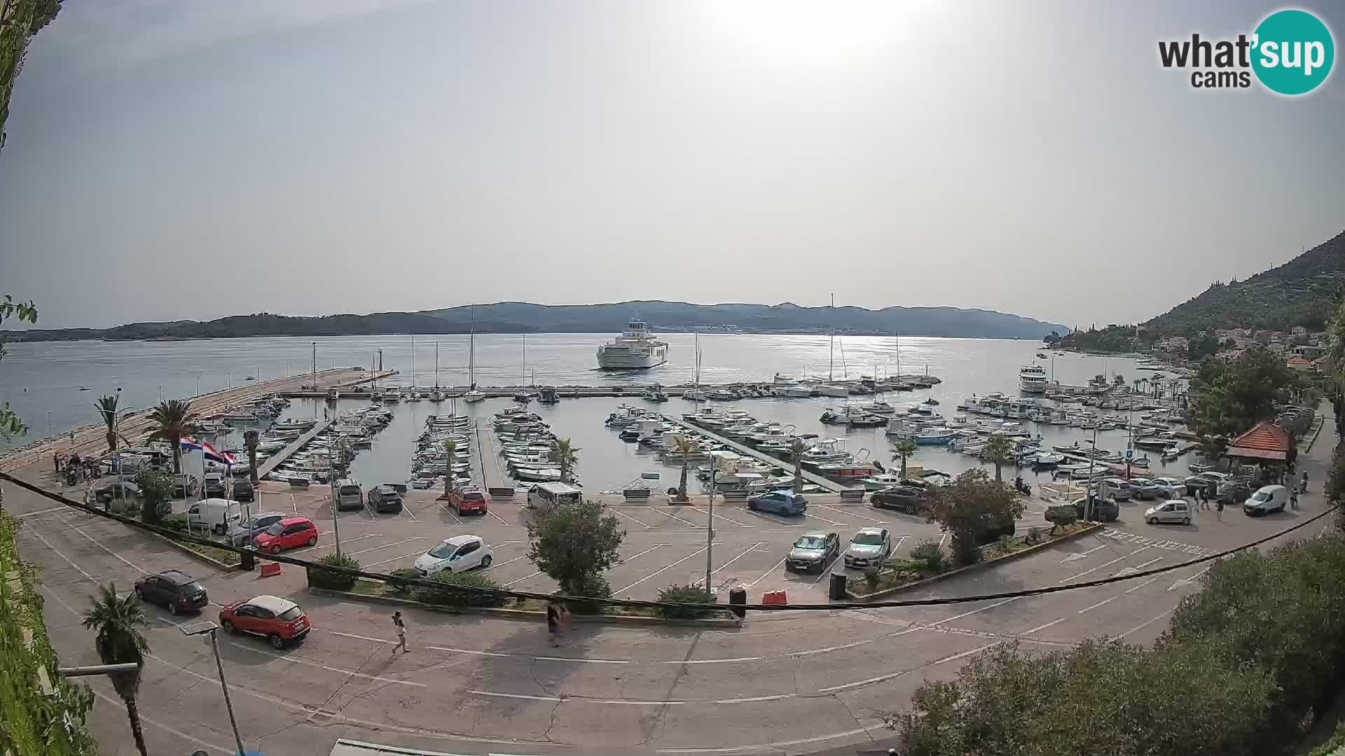 Webcam Orebić Riva – Ferry vers Korčula en direct