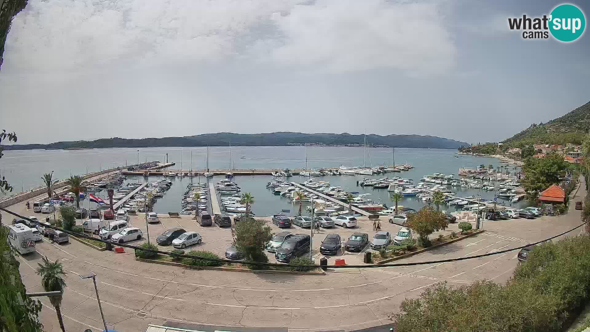 Webcam Orebić Uferpromenade – Fähre nach Korčula Live