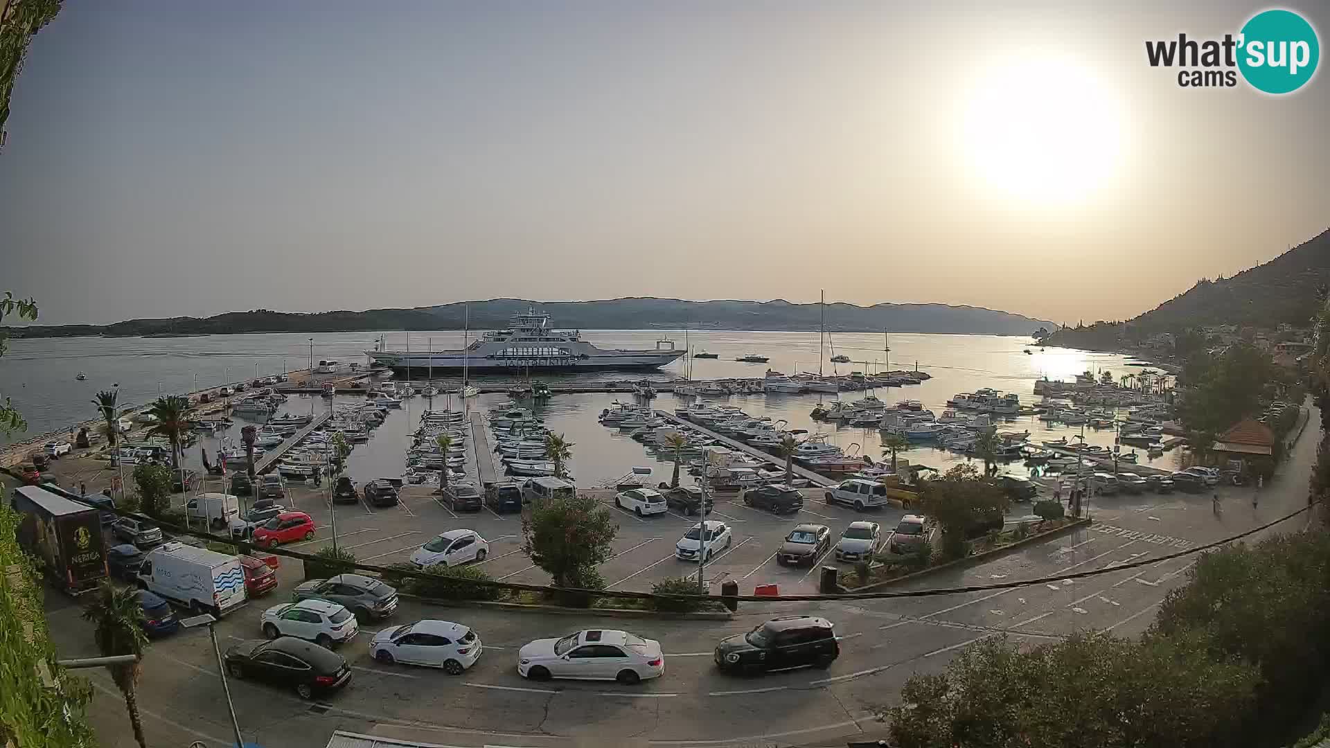 Webcam Orebić Riva – Ferry to Korčula Live