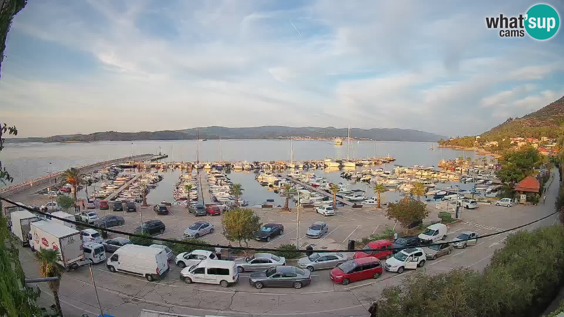 Web kamera Orebić Riva – Trajekt za Korčulu uživo