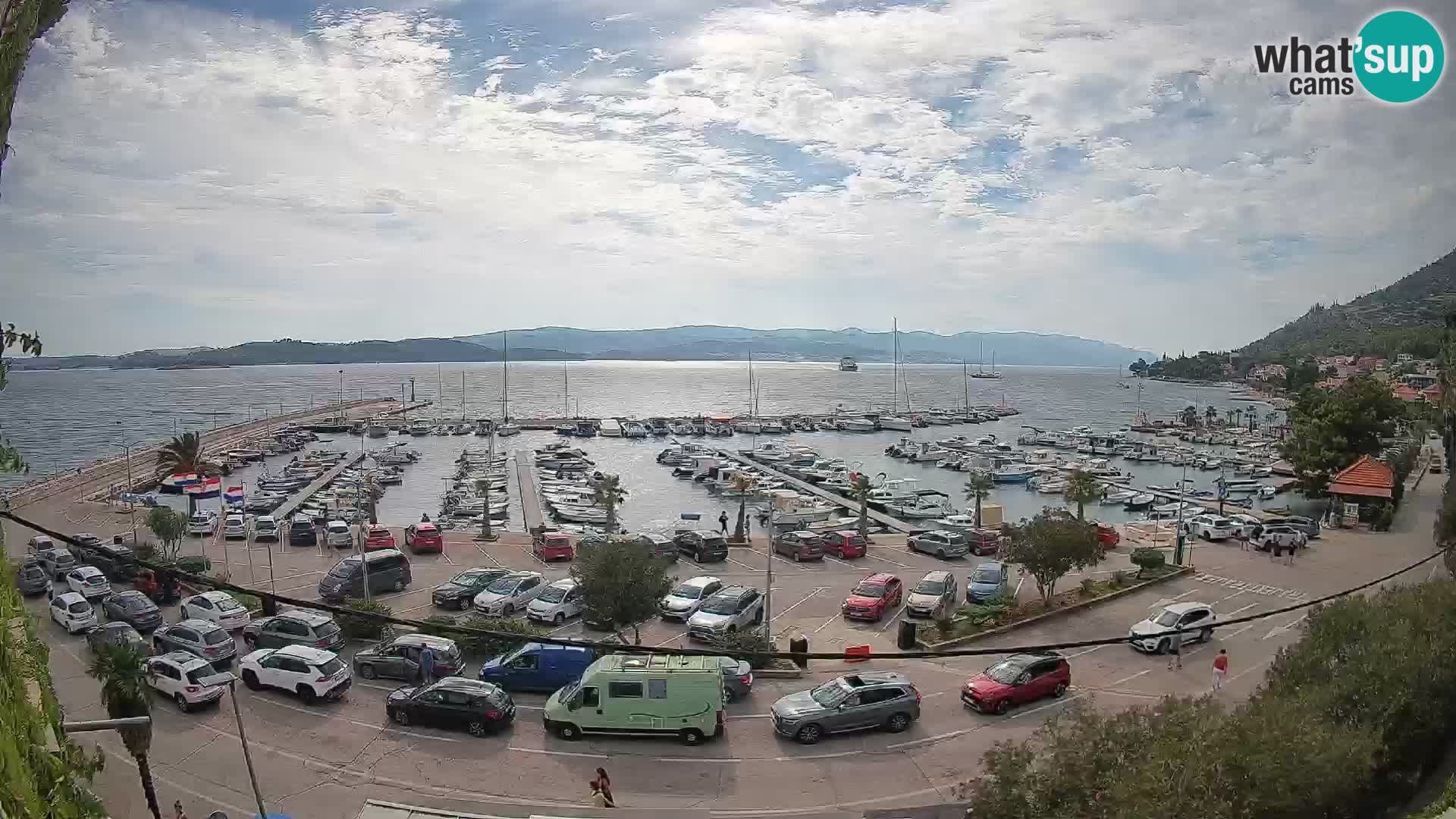 Webcam Orebić Riva – Ferry to Korčula Live