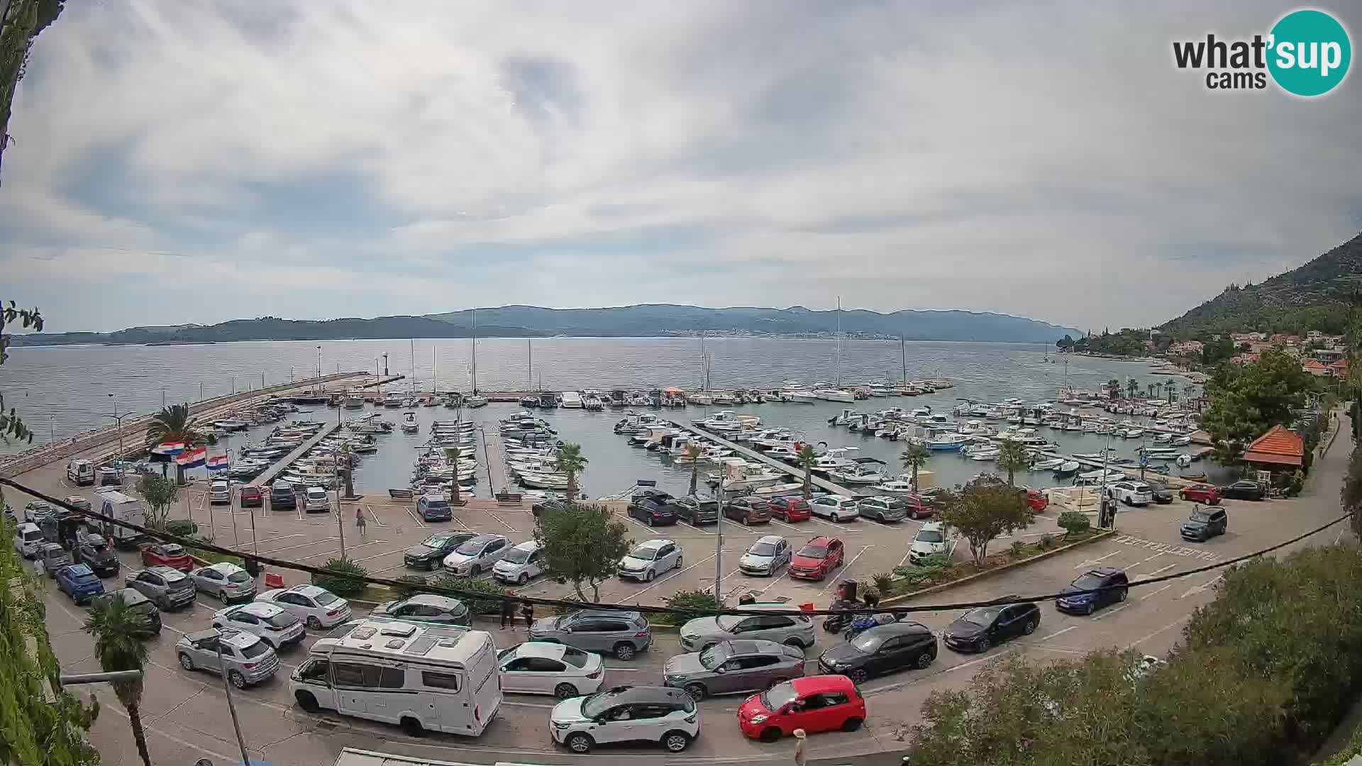 Web kamera Orebić Riva – Trajekt za Korčulu uživo