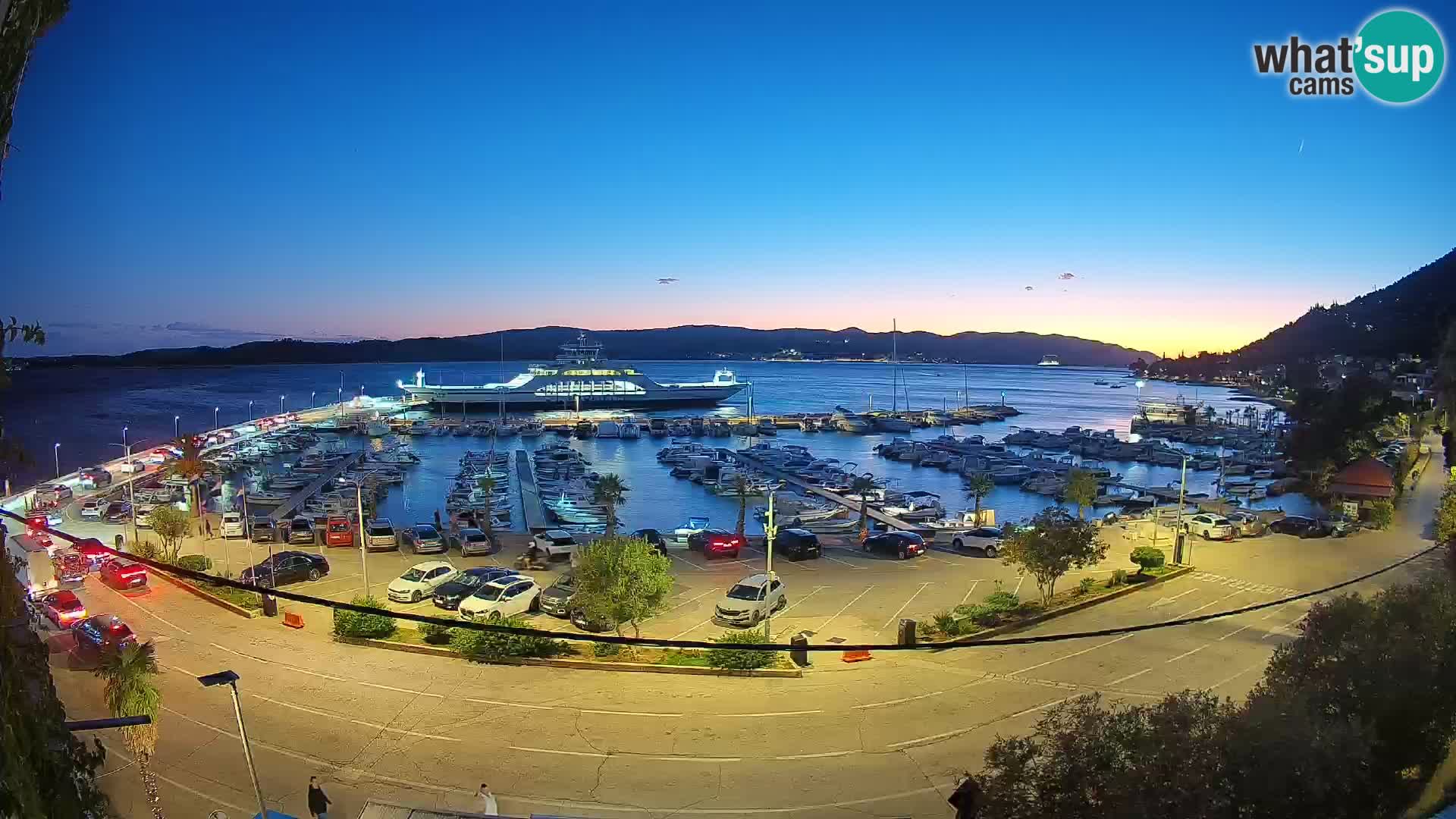 Webcam Orebić Uferpromenade – Fähre nach Korčula Live