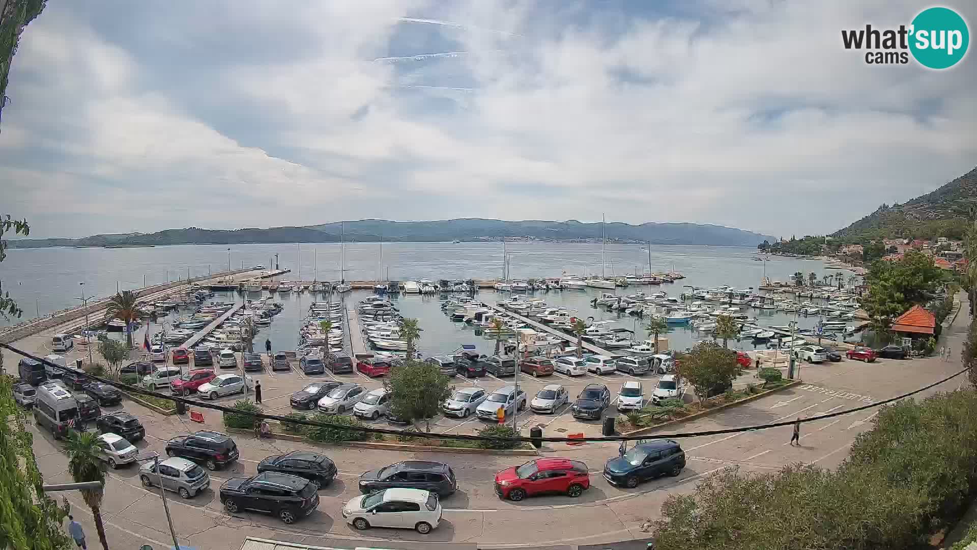 Web kamera Orebić Riva – Trajekt za Korčulu uživo