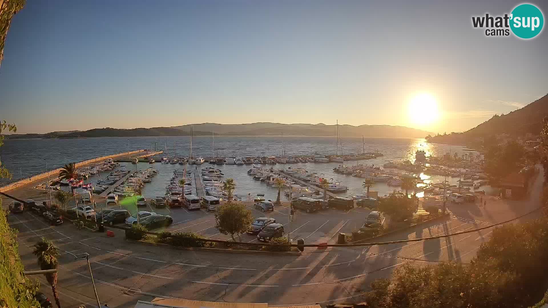 Webcam Orebić Riva – Ferry to Korčula Live