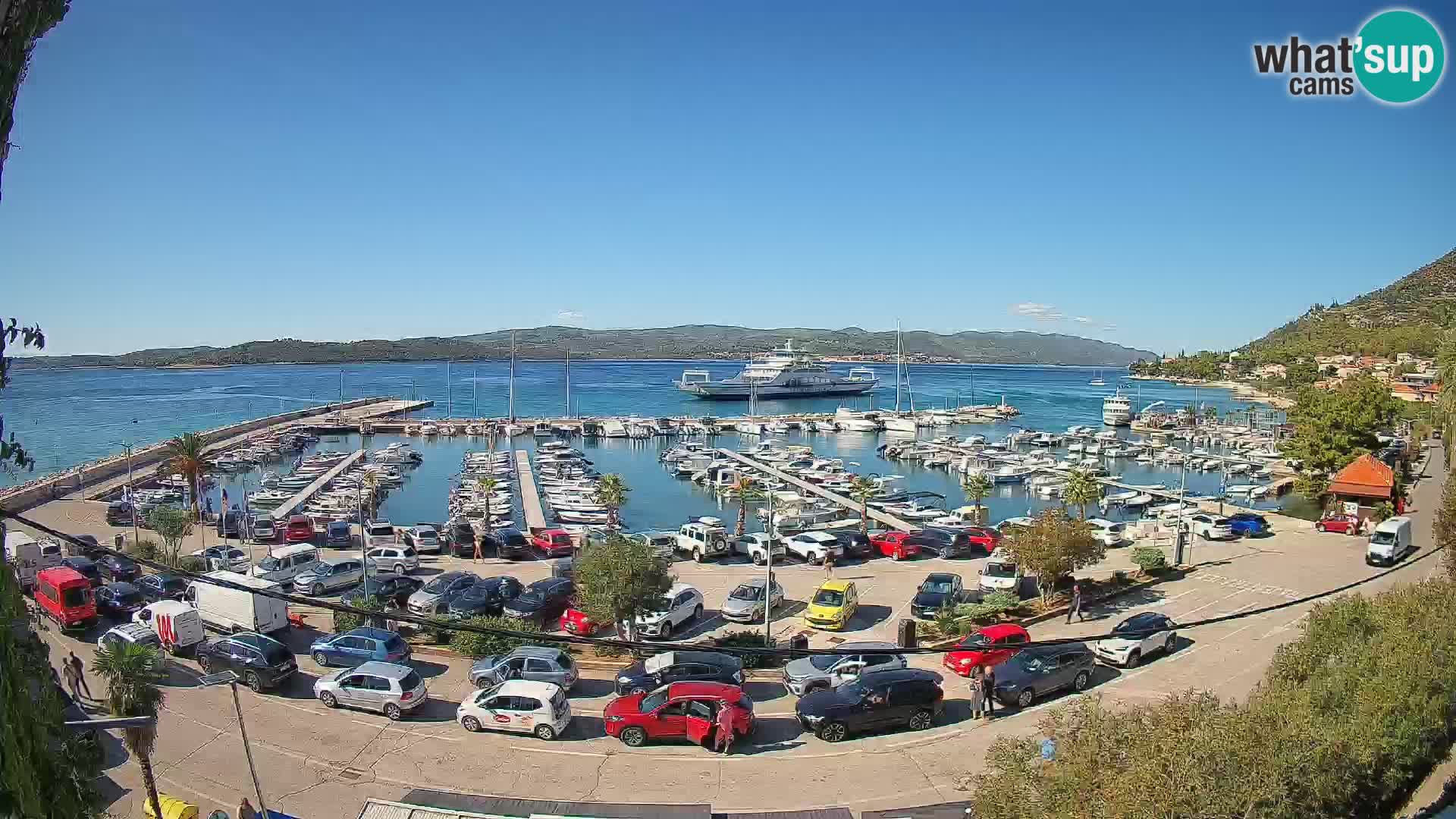 Webcam Orebić Riva – Ferry a Korčula en vivo