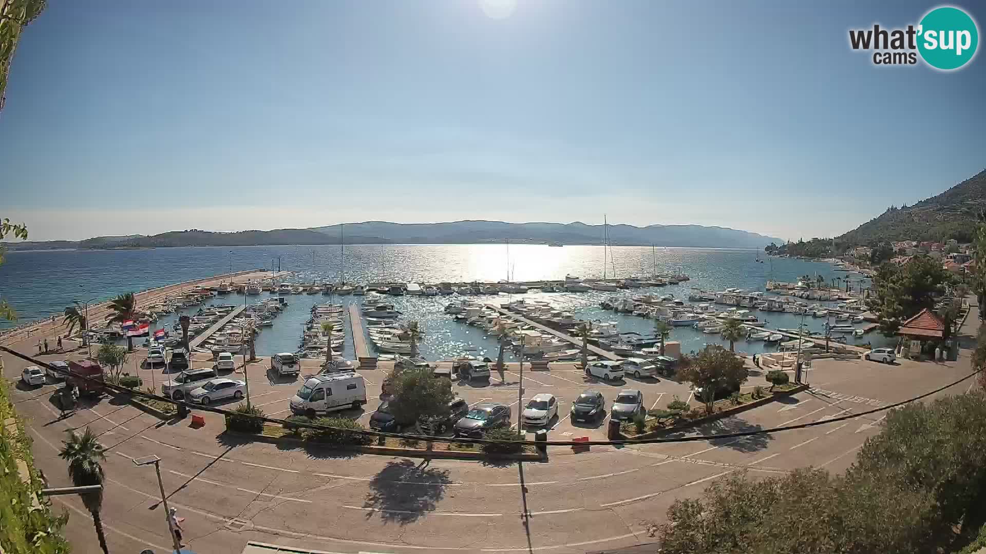 Webcam Orebić Riva – Ferry to Korčula Live